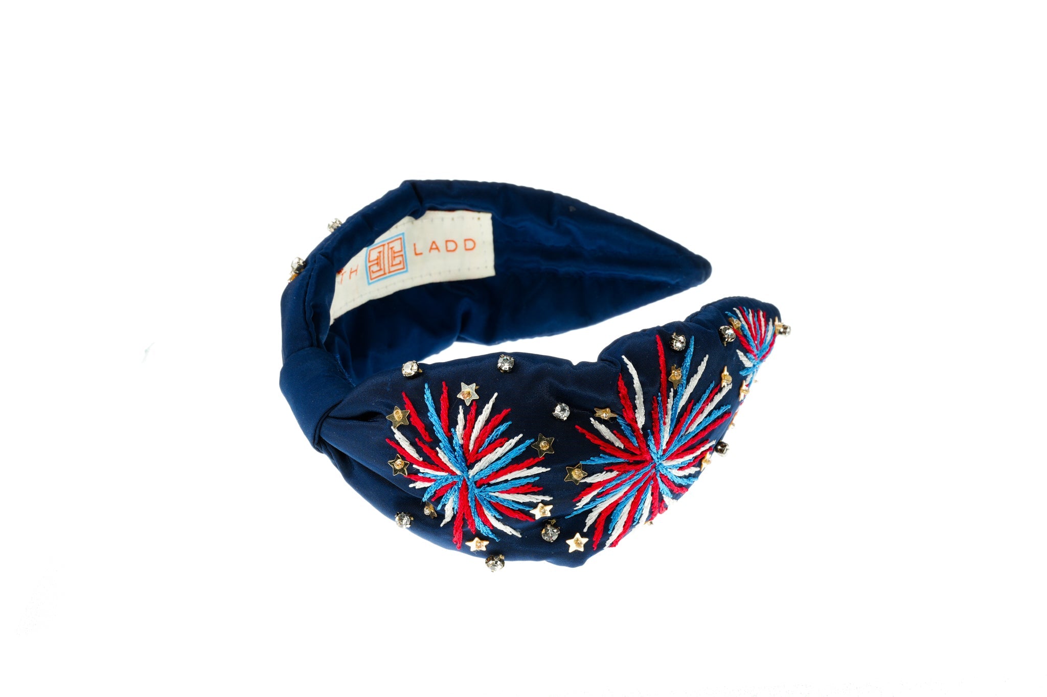 Hand Embroidered Firecracker Headband
