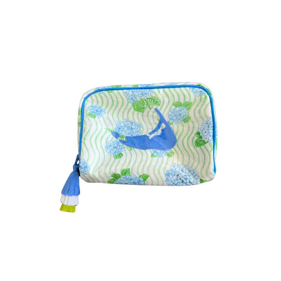 The Midi India Bag - Nantucket, Wavy Hydrangea - READY TO SHIP