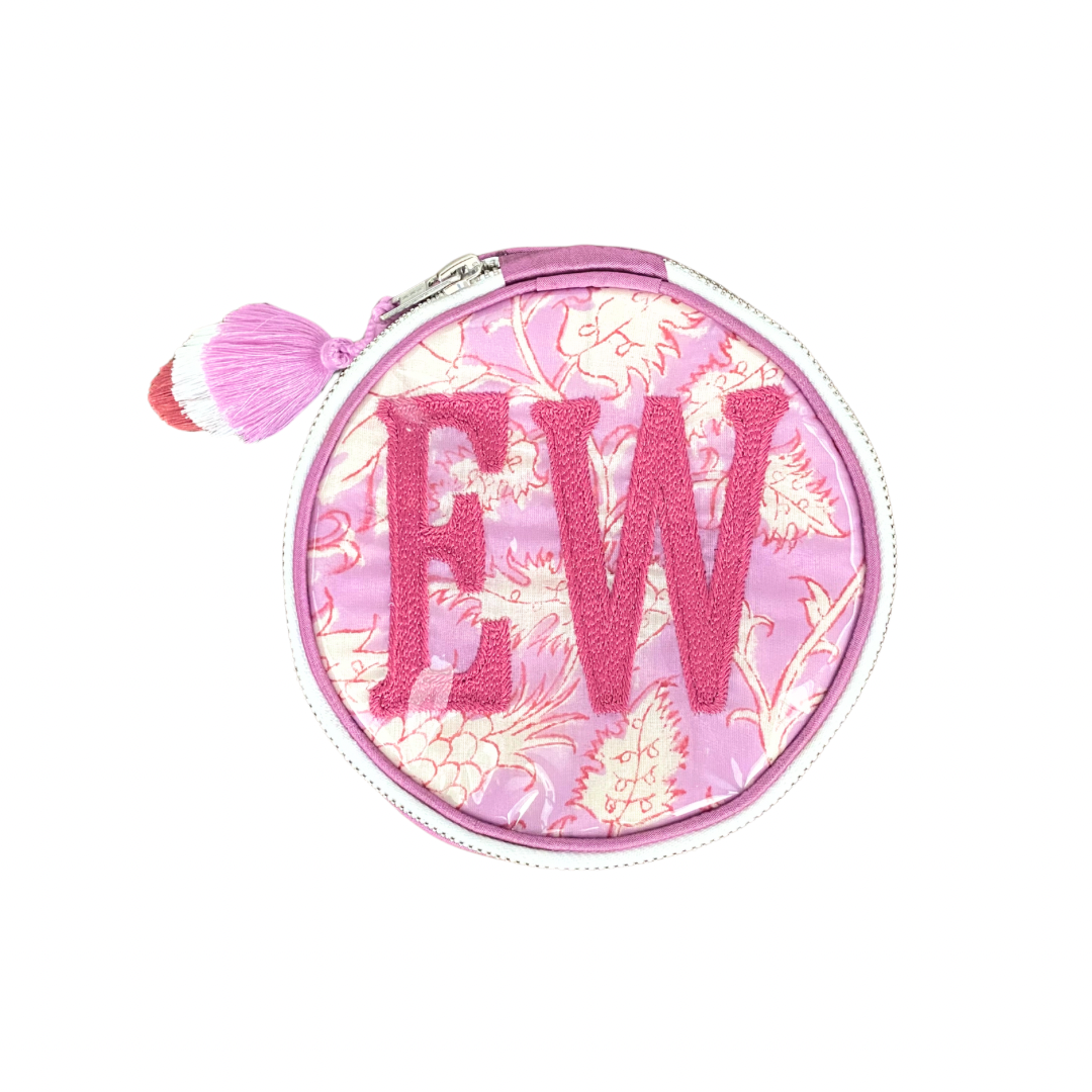 The India Round - Lilac/Eggplant- Monogrammed