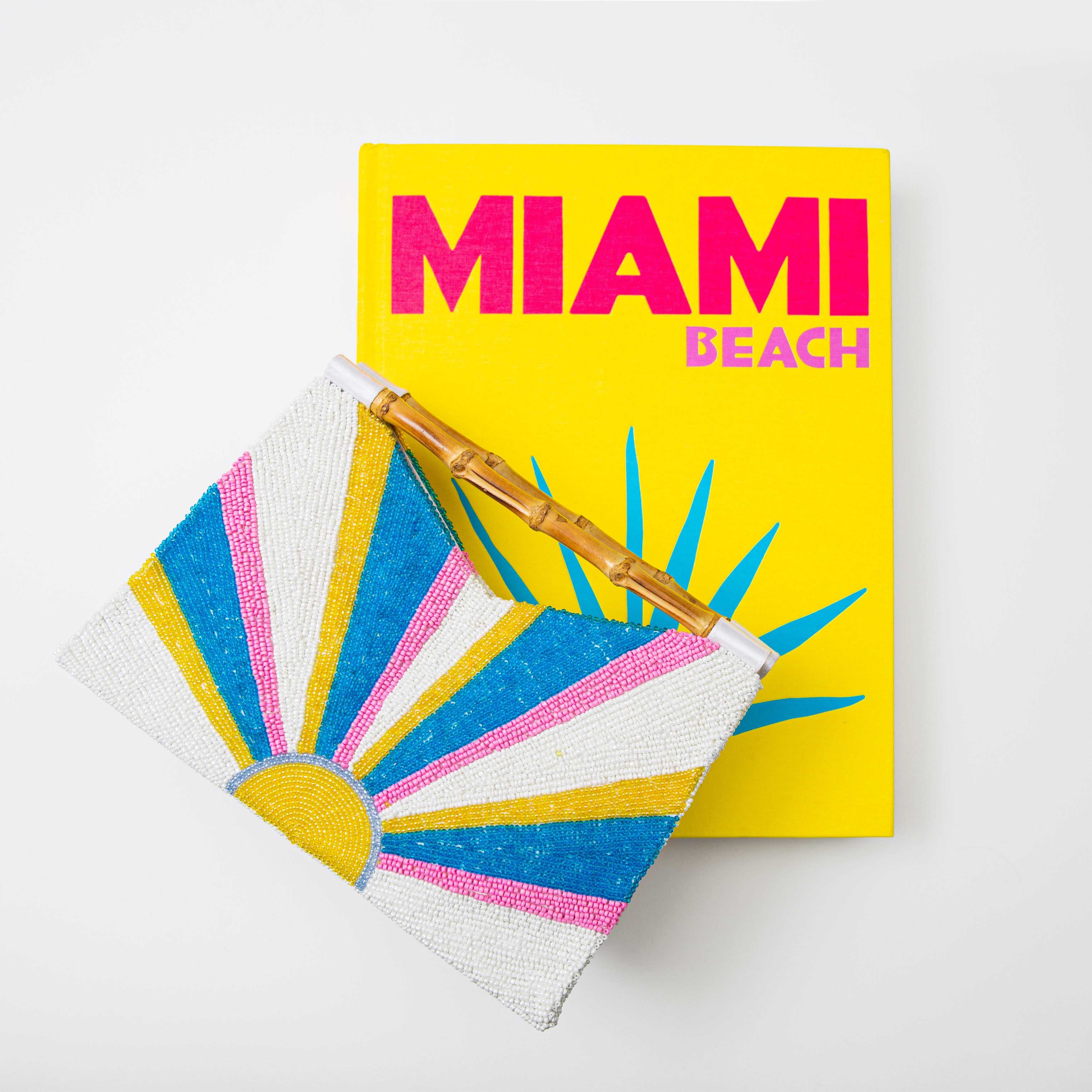 Bamboo Handle Clutch - Soleil