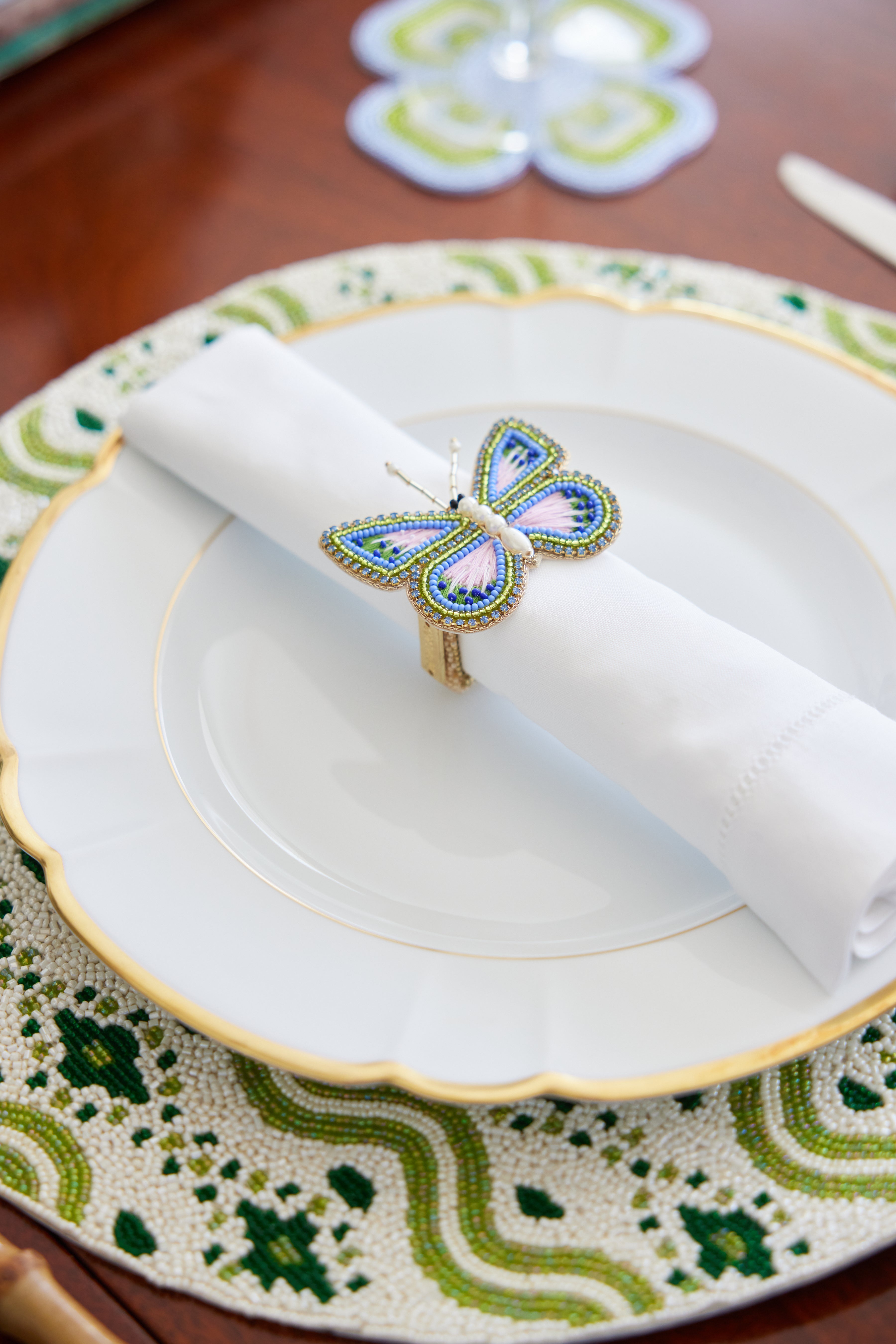 Camille Hand Beaded Placemat