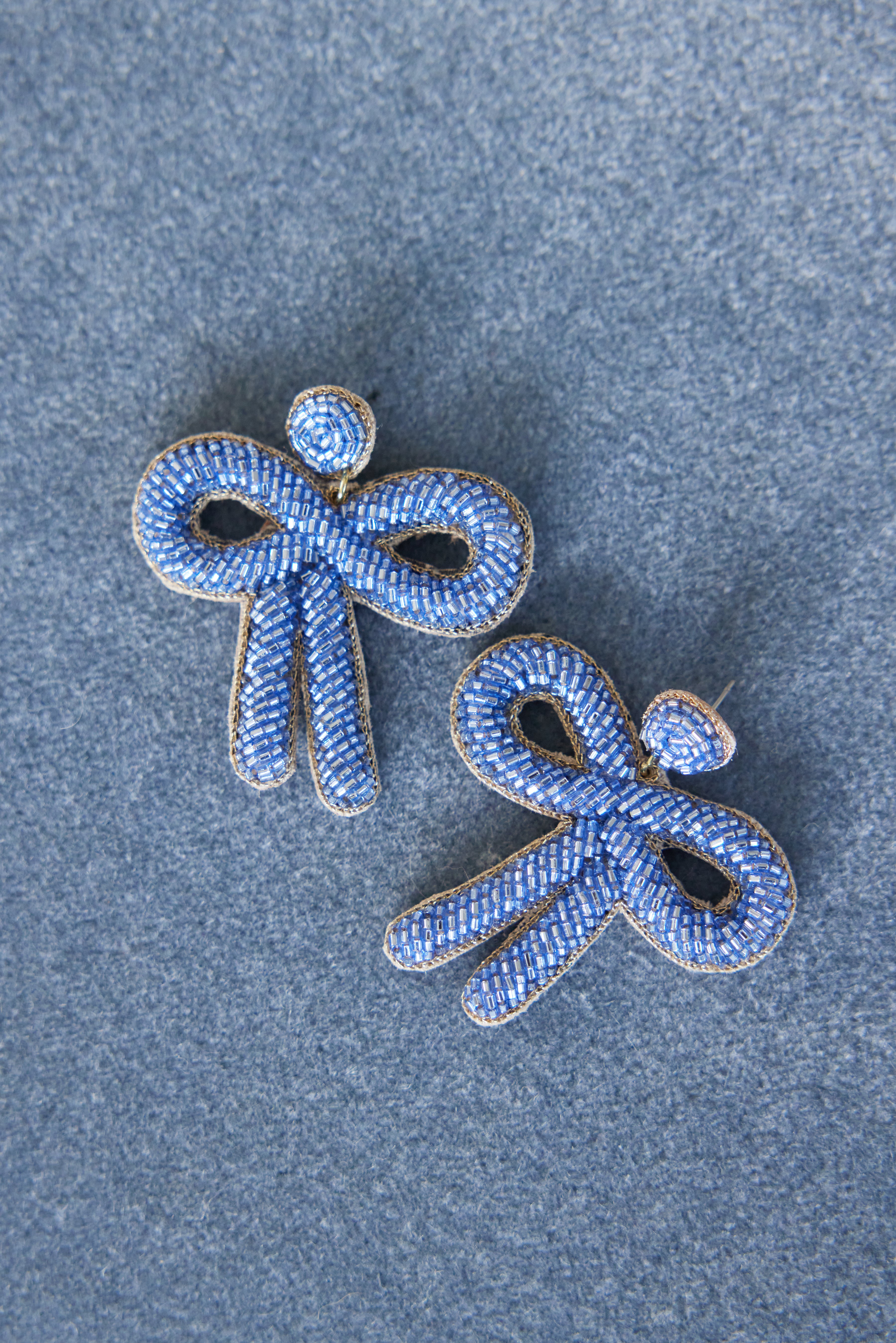 Periwinkle Bow Earrings