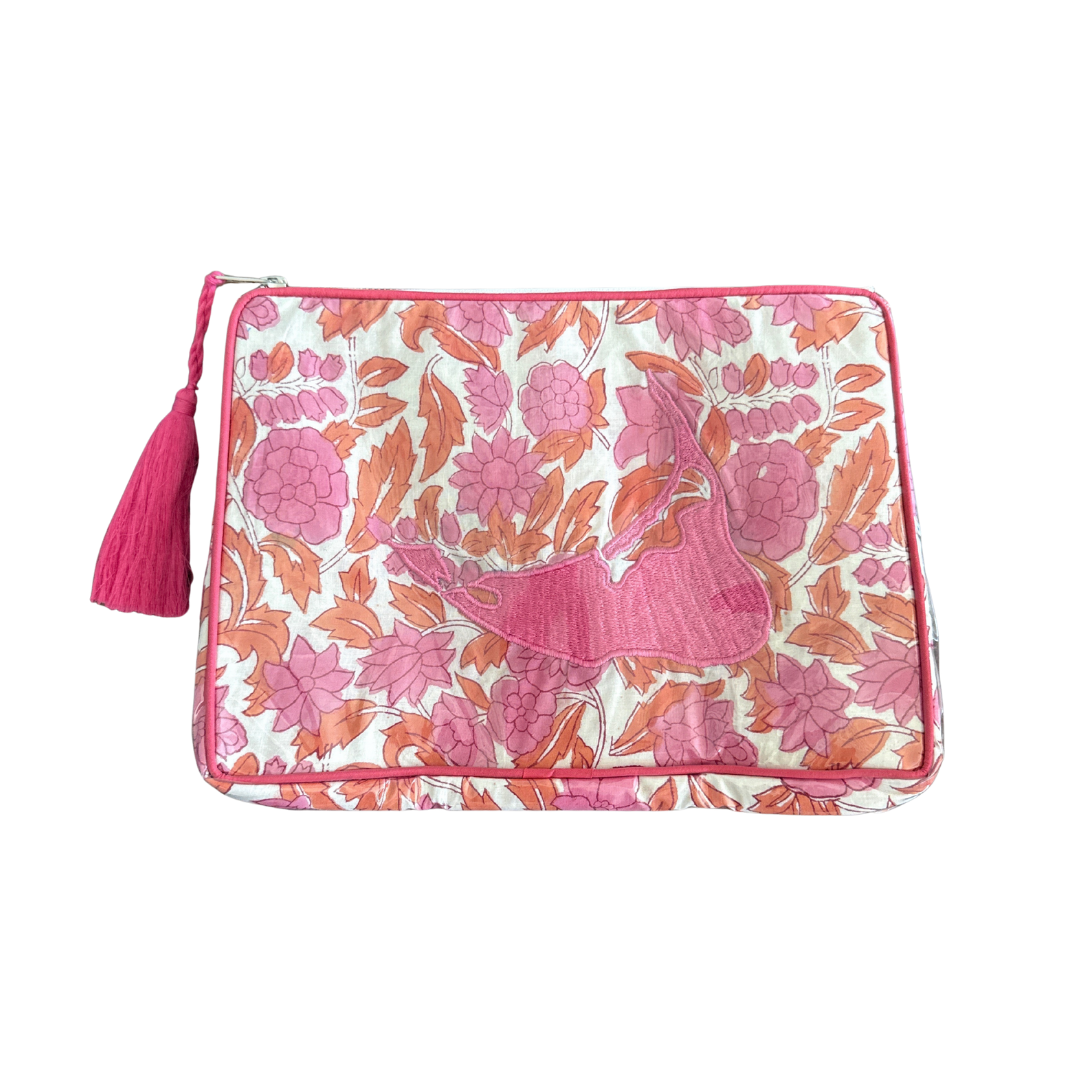The OG India Bag - Nantucket, Pink/Orange - READY TO SHIP