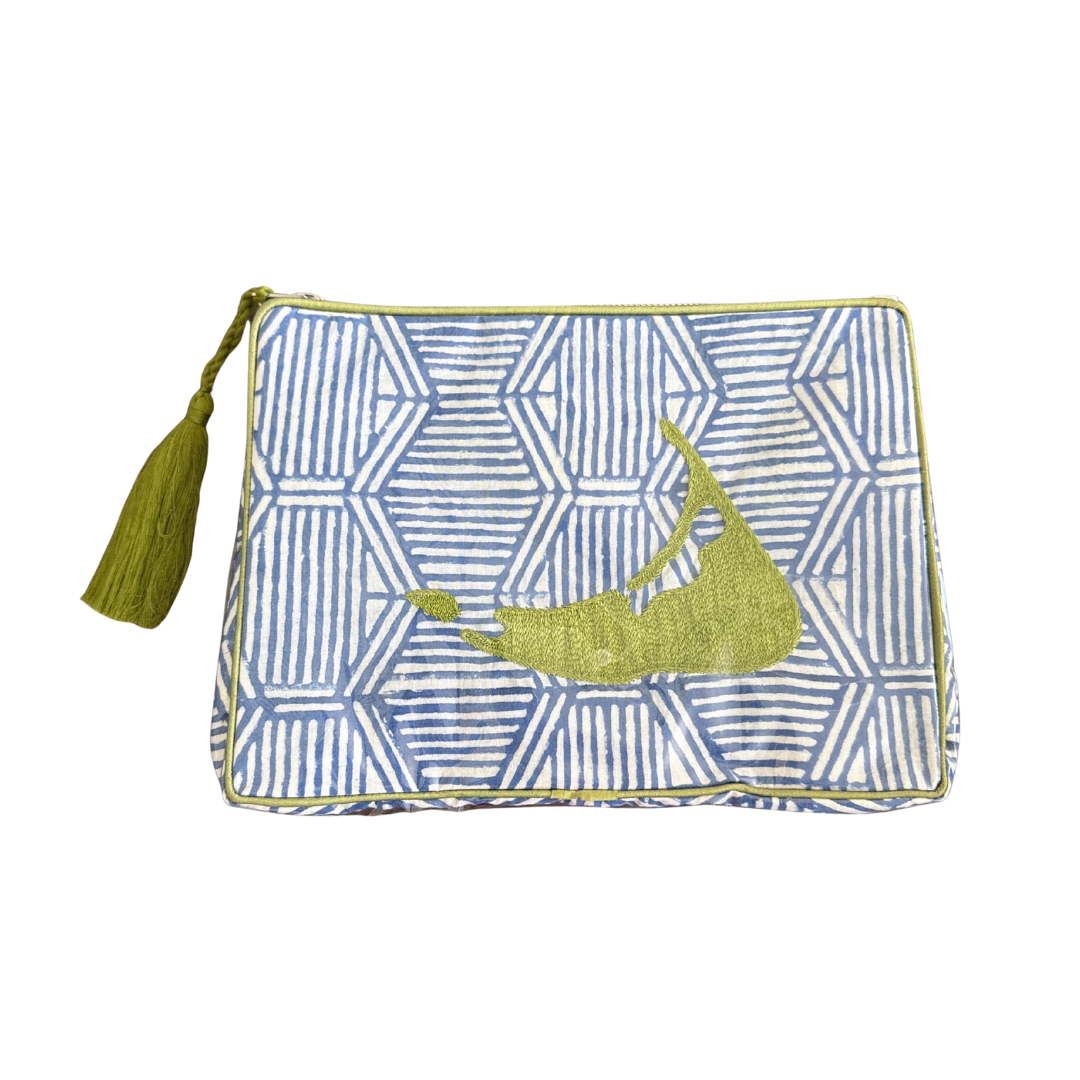 The OG India Bag - Nantucket, Blue/Green - READY TO SHIP
