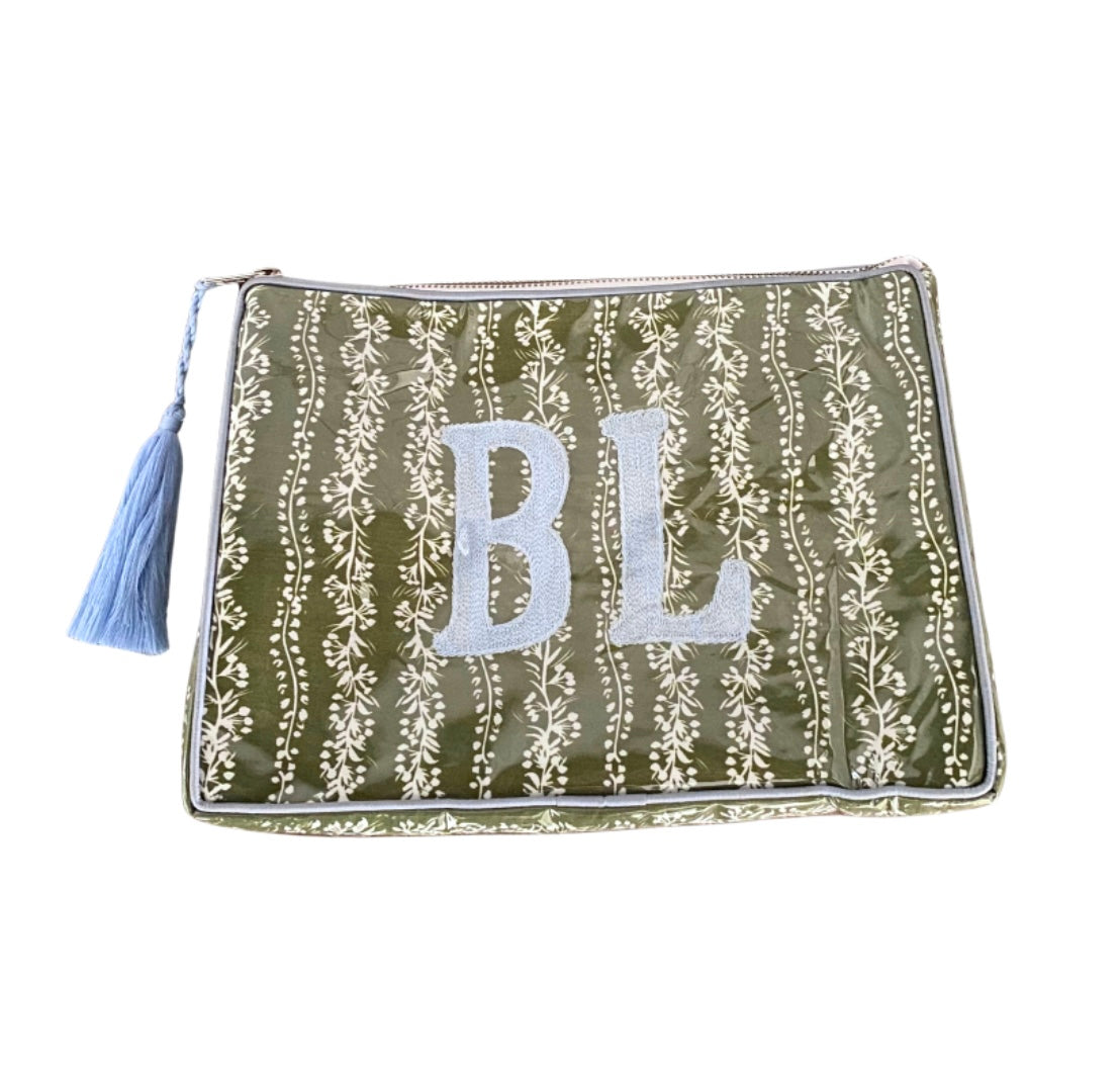 The OG India Bag - Olive - Monogrammed