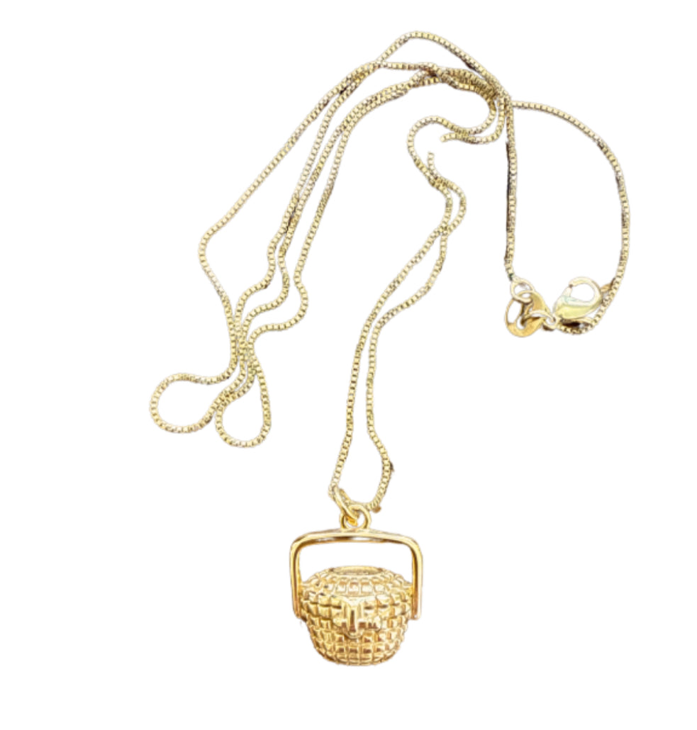 Nantucket Basket Charm + Necklace