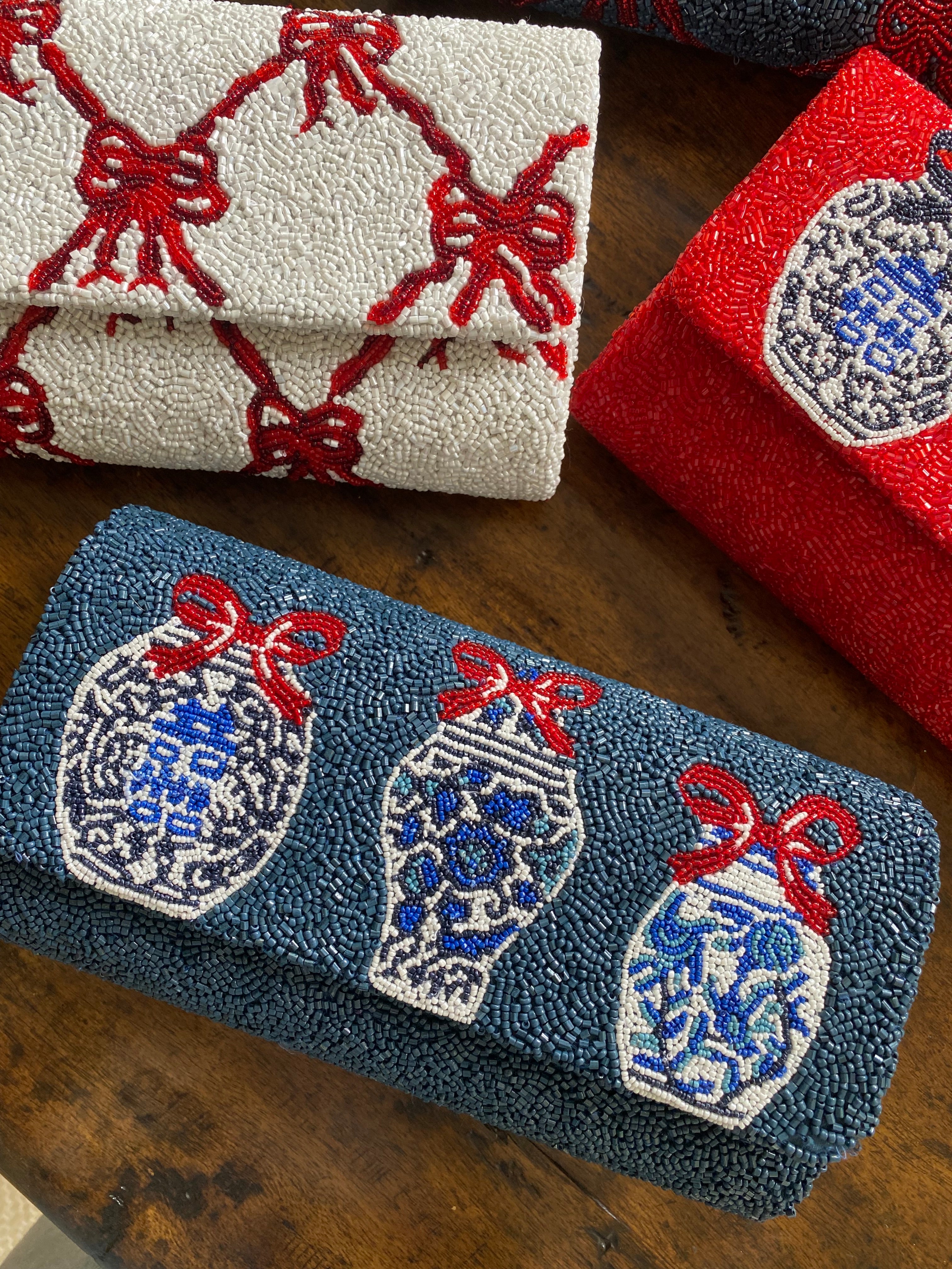 Navy Blue Ginger Jar Clutch