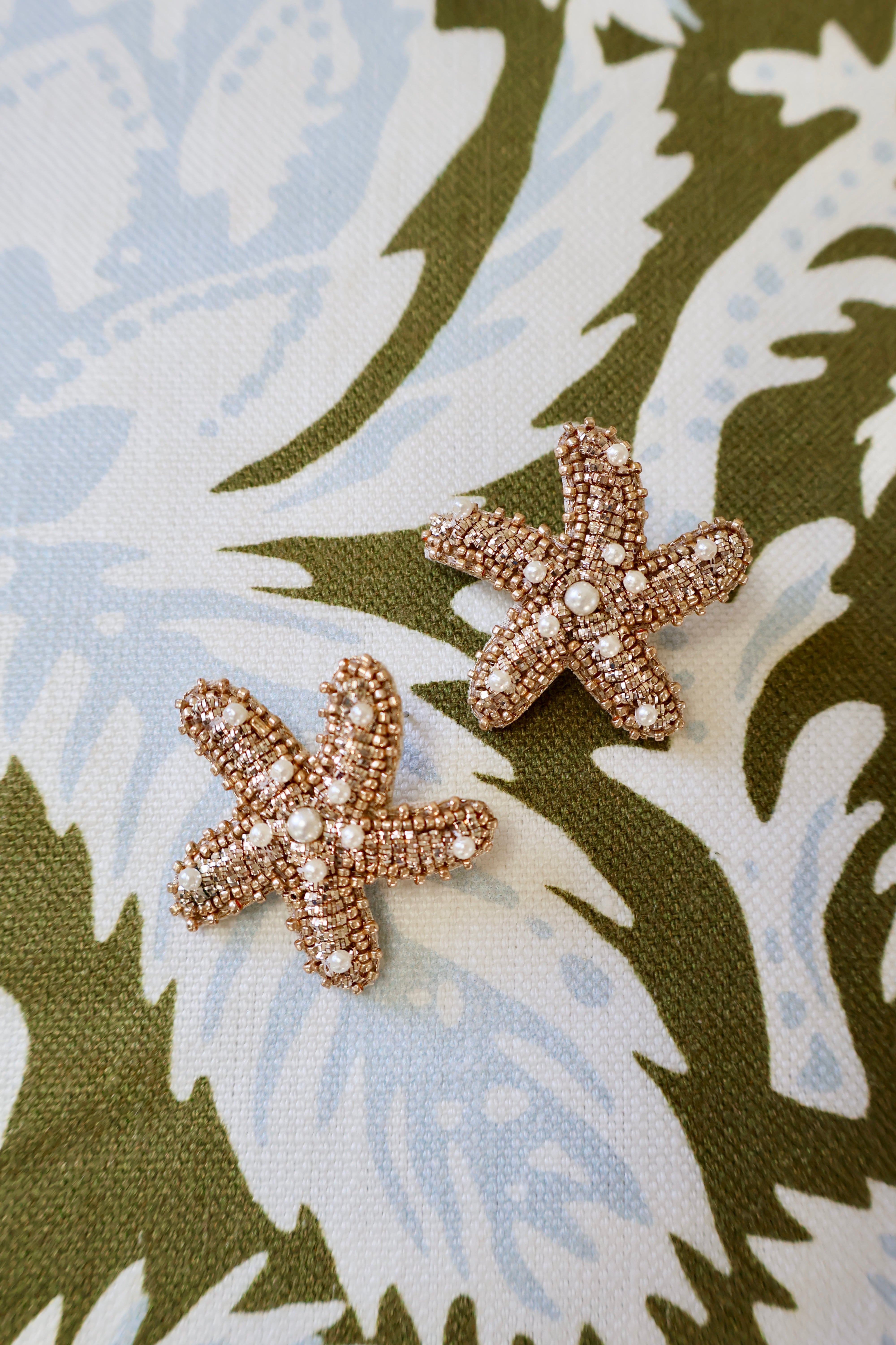 Golden Starfish Studs