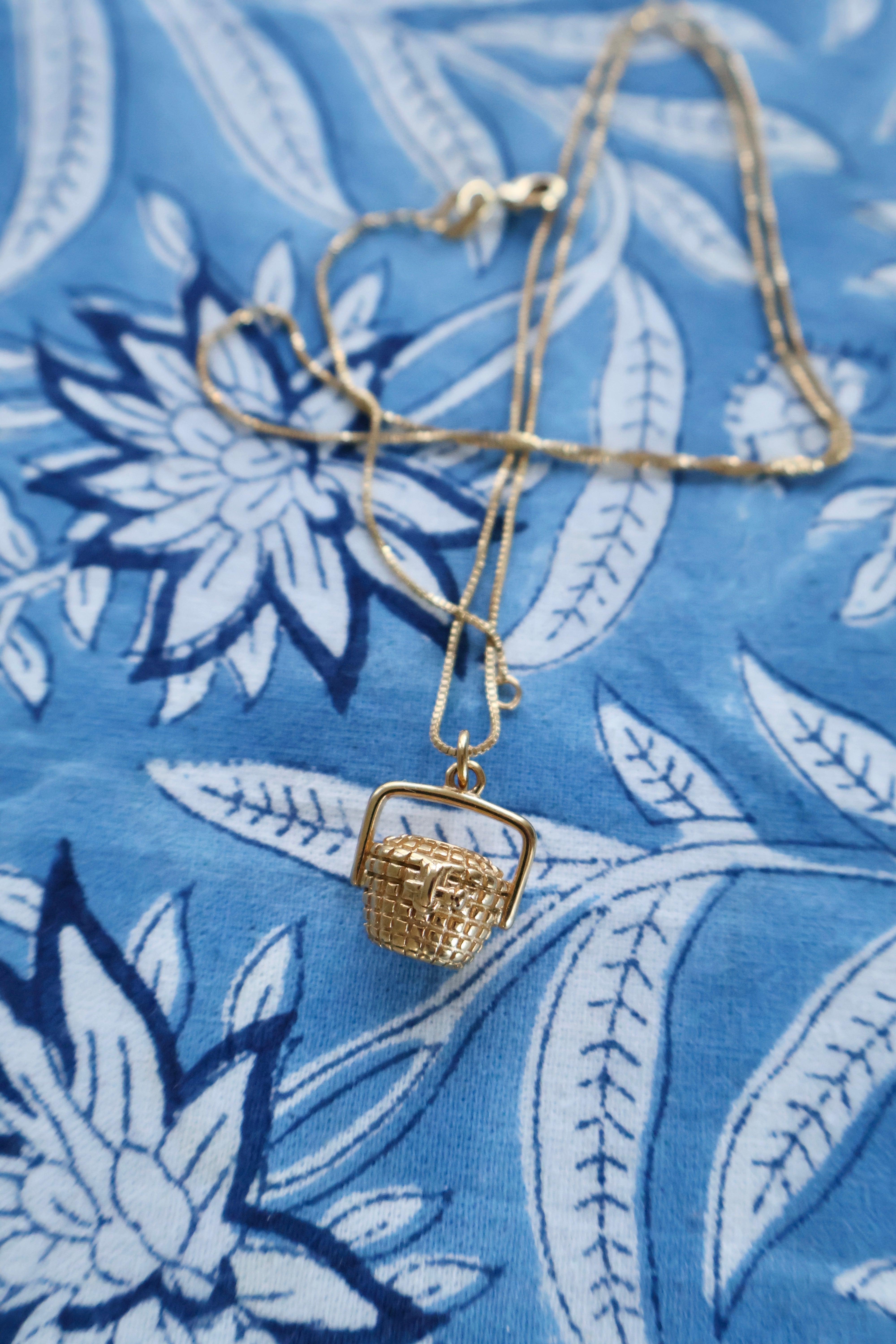 Nantucket Basket Charm + Necklace