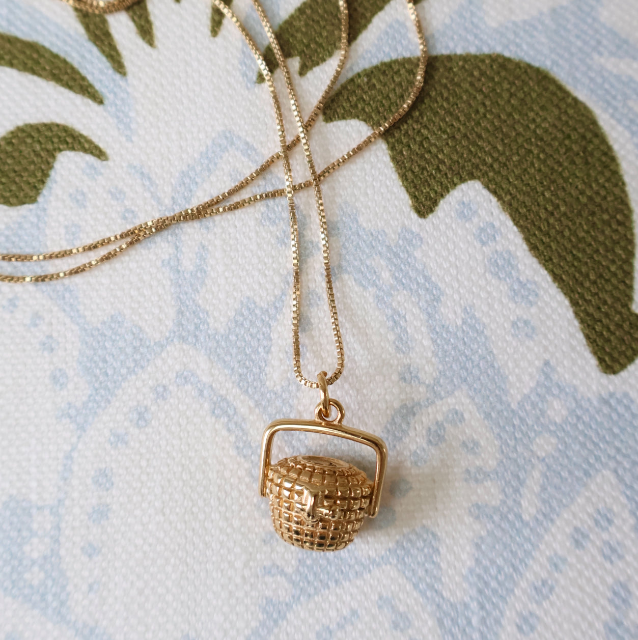 Nantucket Basket Charm + Necklace