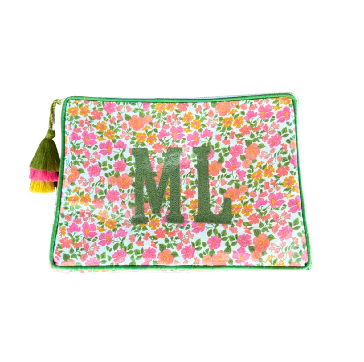 The OG India Bag - Bright Spring Floral - Monogrammed