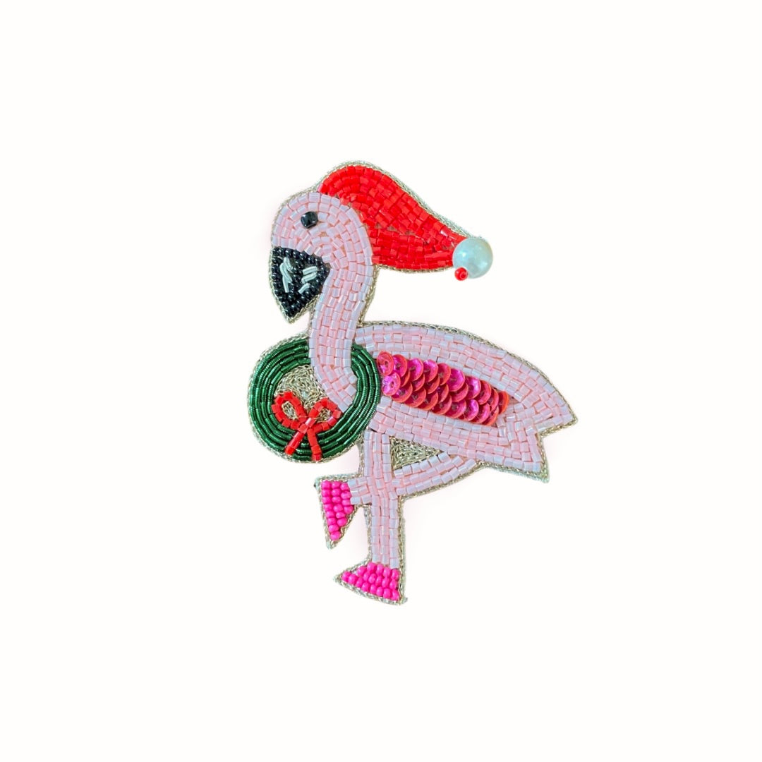 Holiday Flamingo Napkin Ring