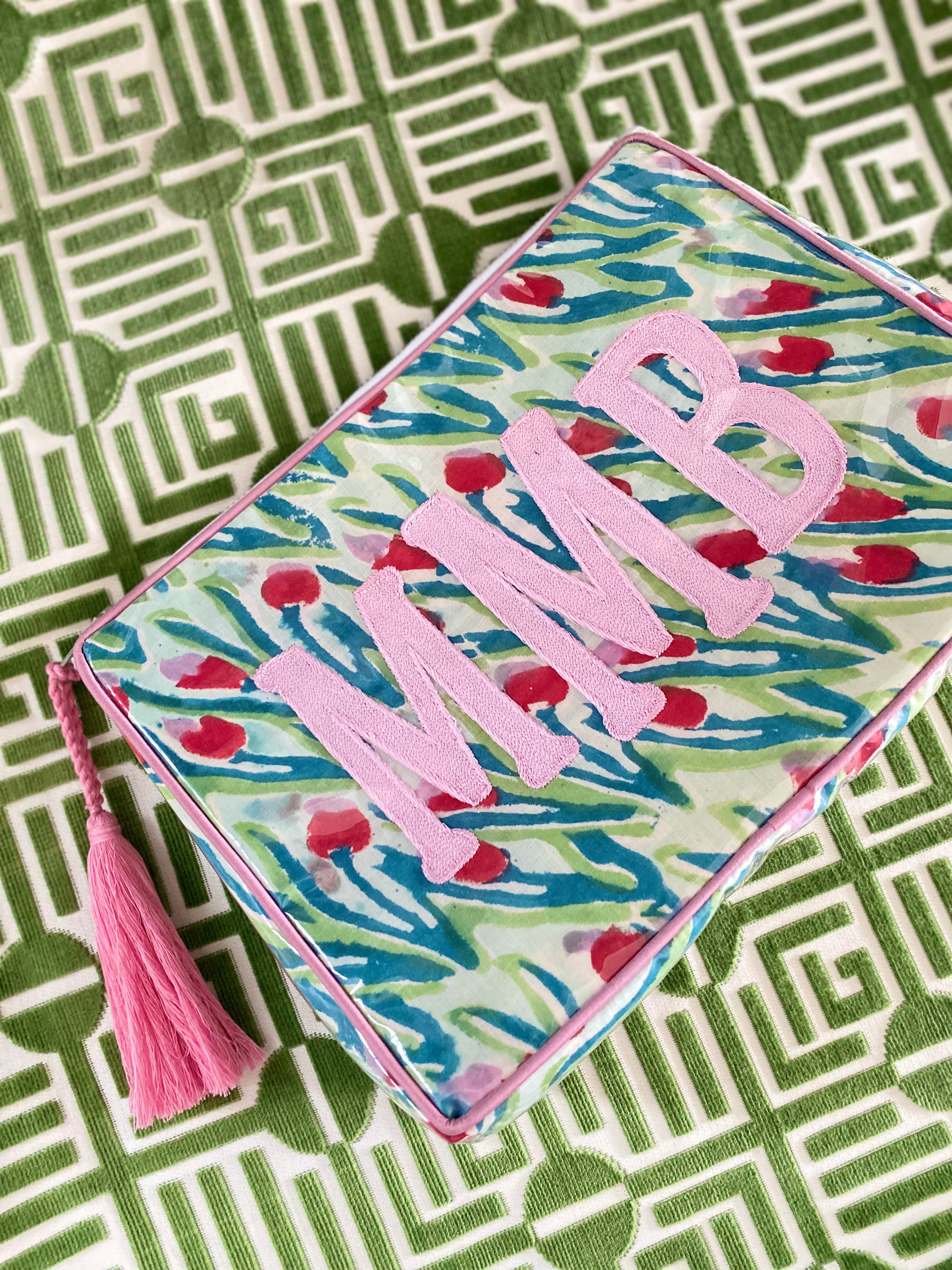 The OG India Bag - Tulips - Monogrammed