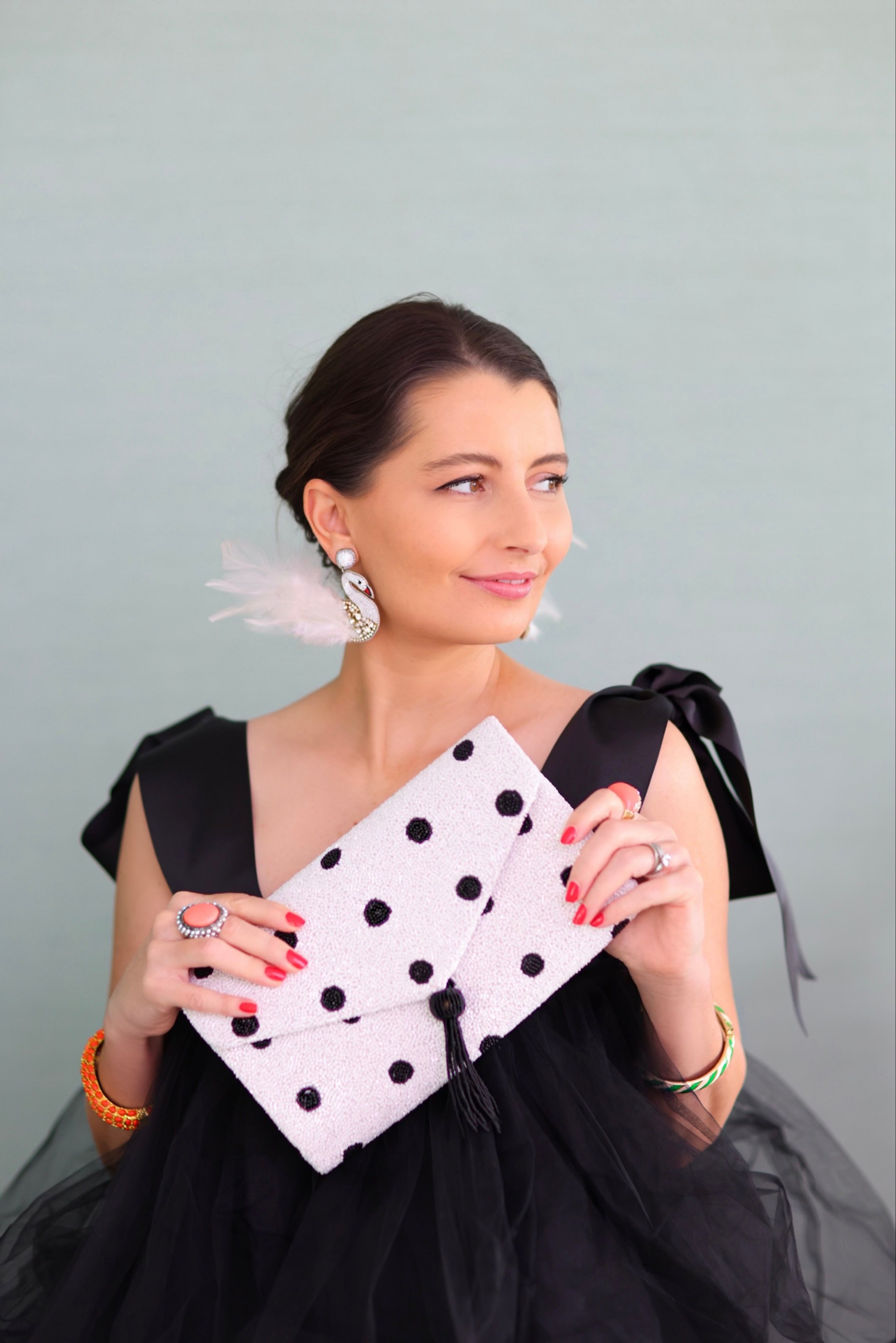Polka Dot Clutch