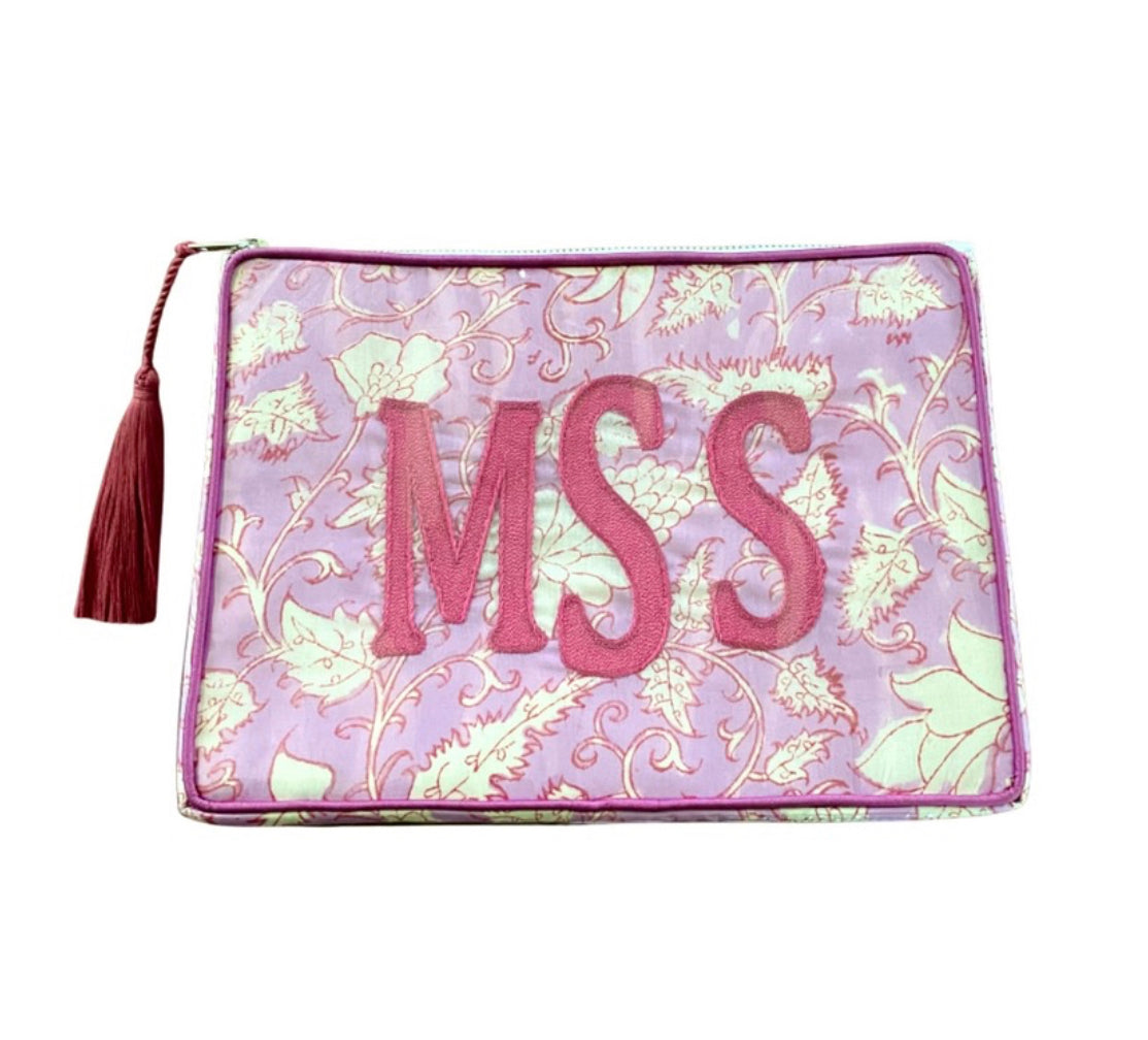 The OG India Bag - Lilac / Eggplant - Monogrammed