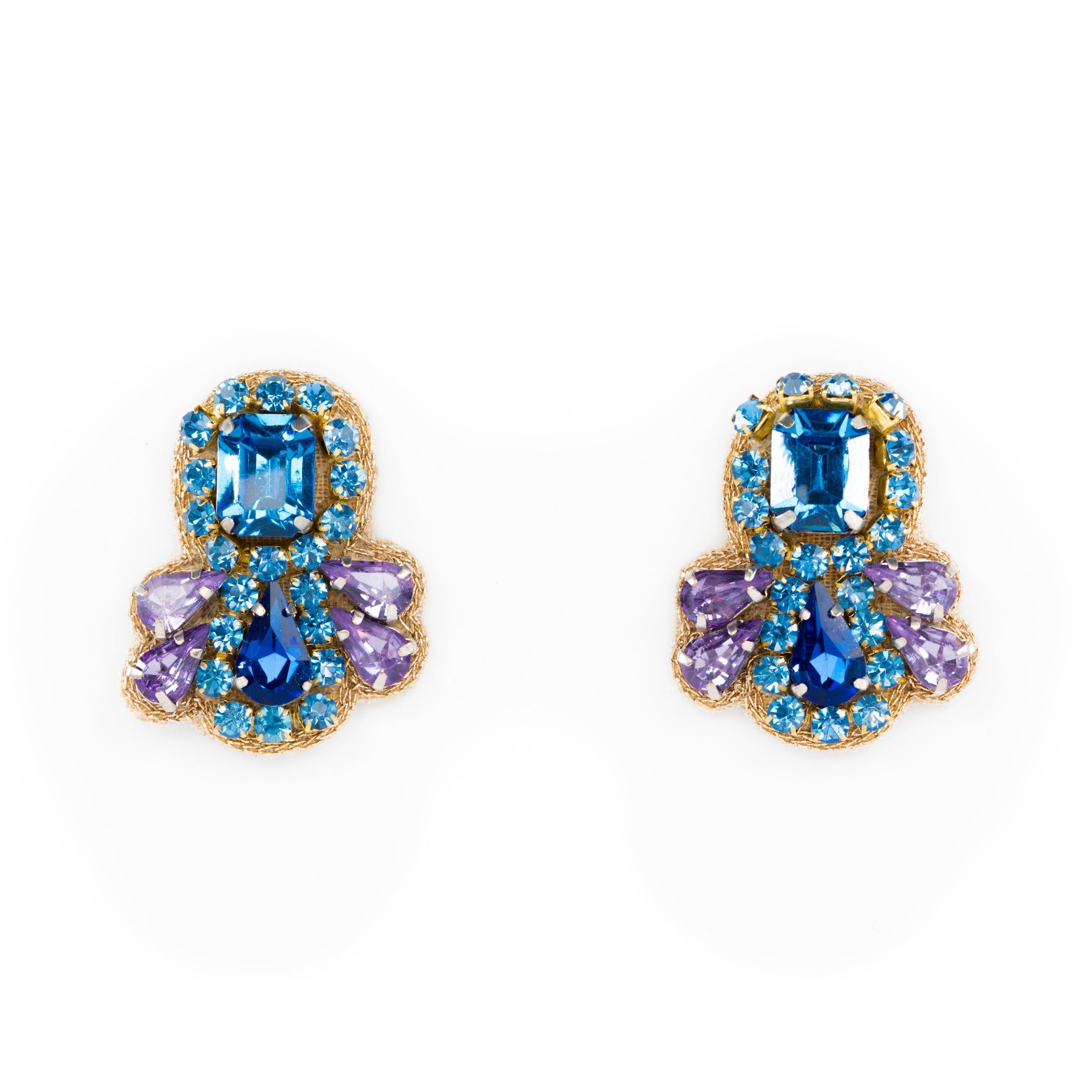 Sadie Studs in Blue/Purple