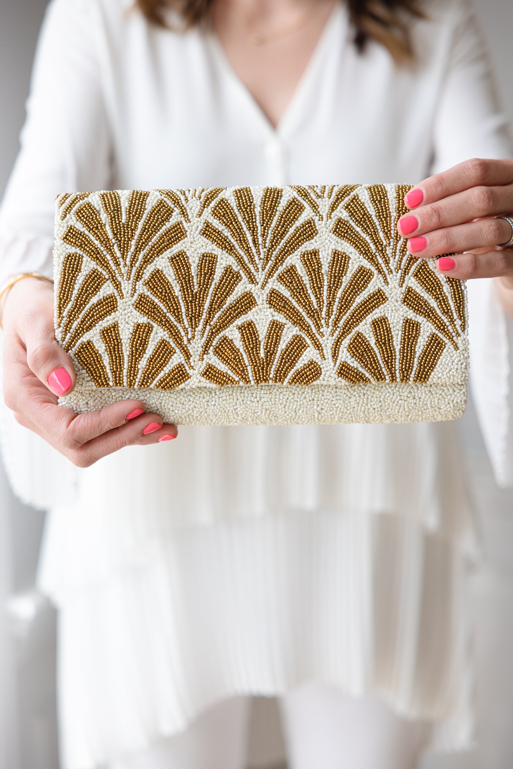 custom art deco handbag clutch