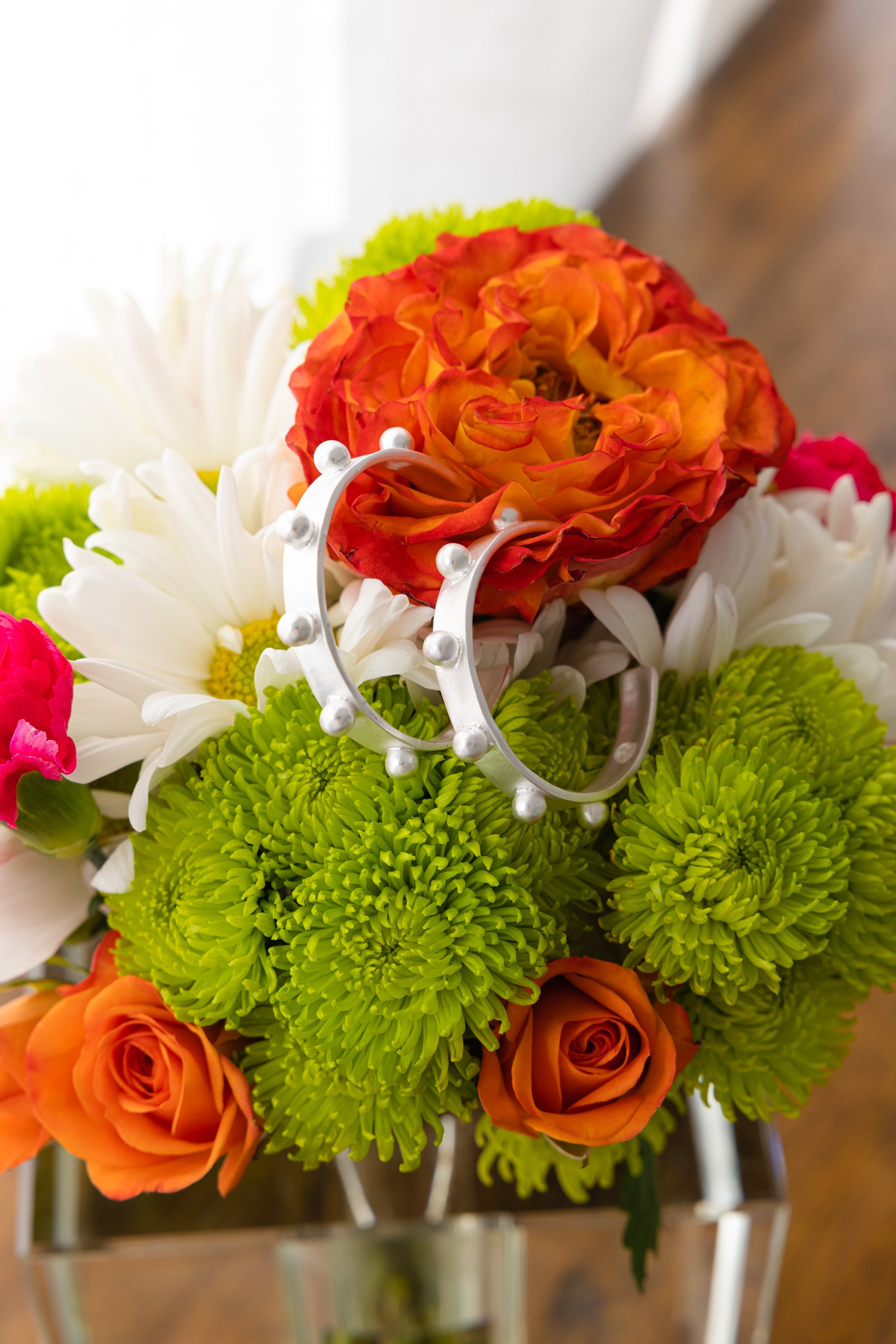 Jane Studded Hoops - CLICK FOR BOTH COLOR OPTIONS