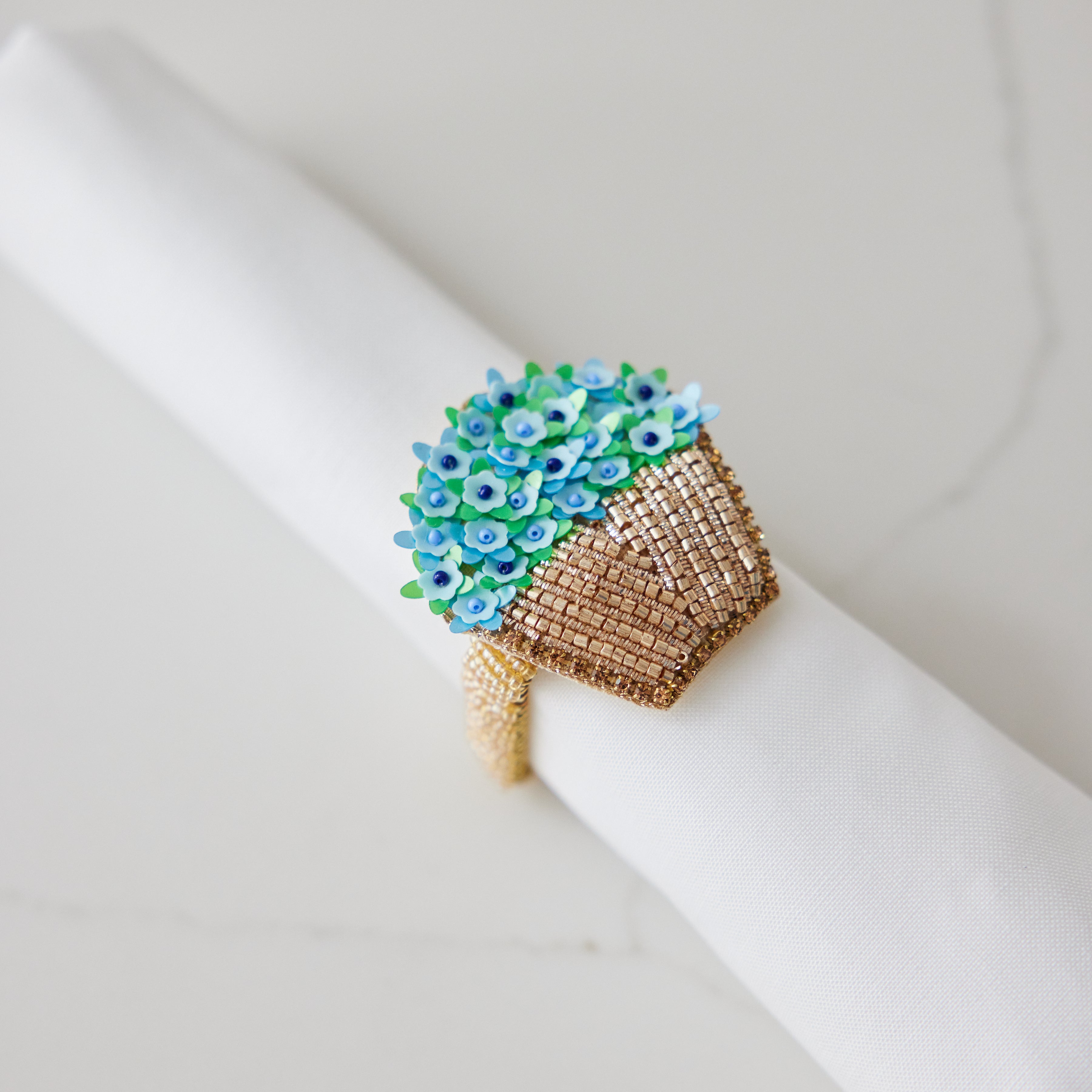 Hydrangea Basket Napkin Ring