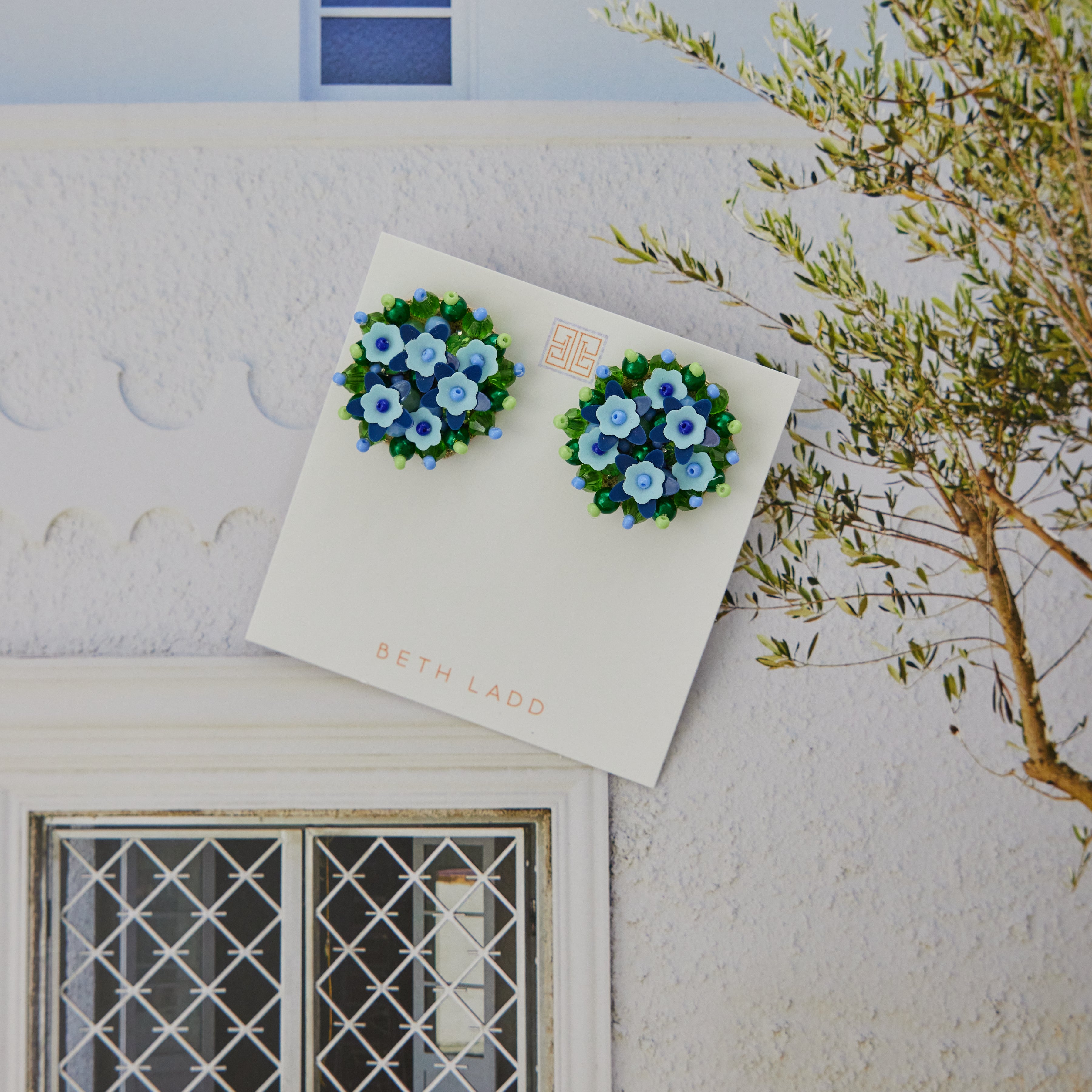 Flower Button Studs