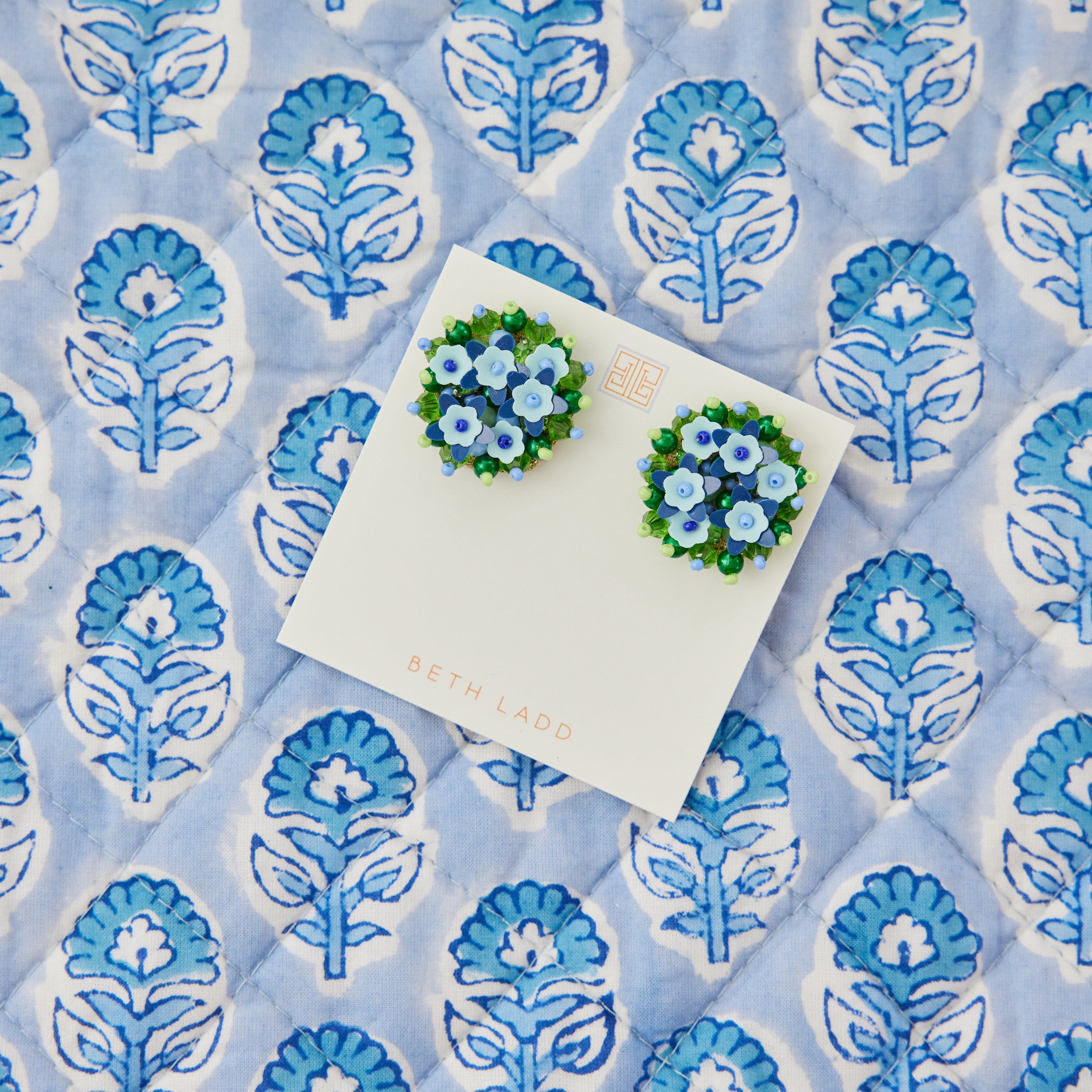 Flower Button Studs