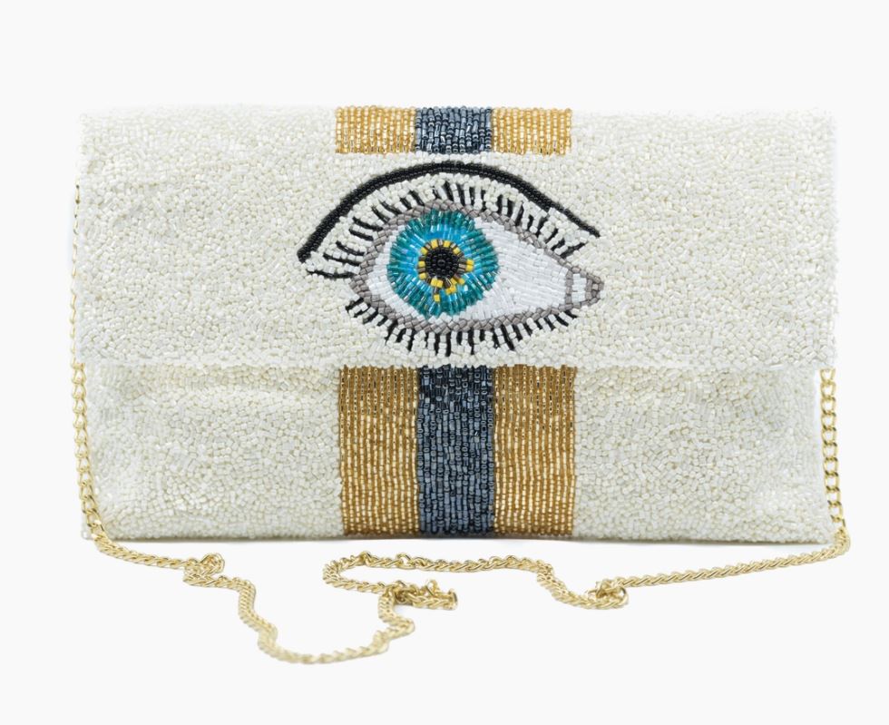 Custom Beaded Clutch - LARGER SIZE