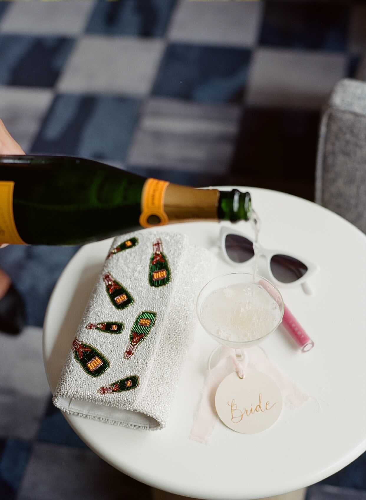 Custom Champagne Clutch - MANY COLORS AVAILABLE