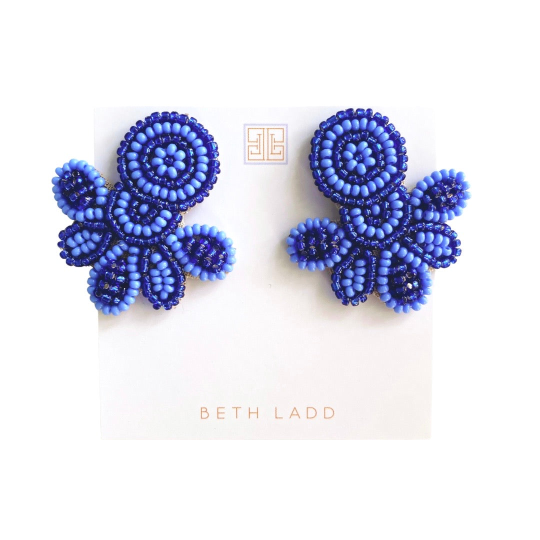 Love Studs in Navy/Periwinkle