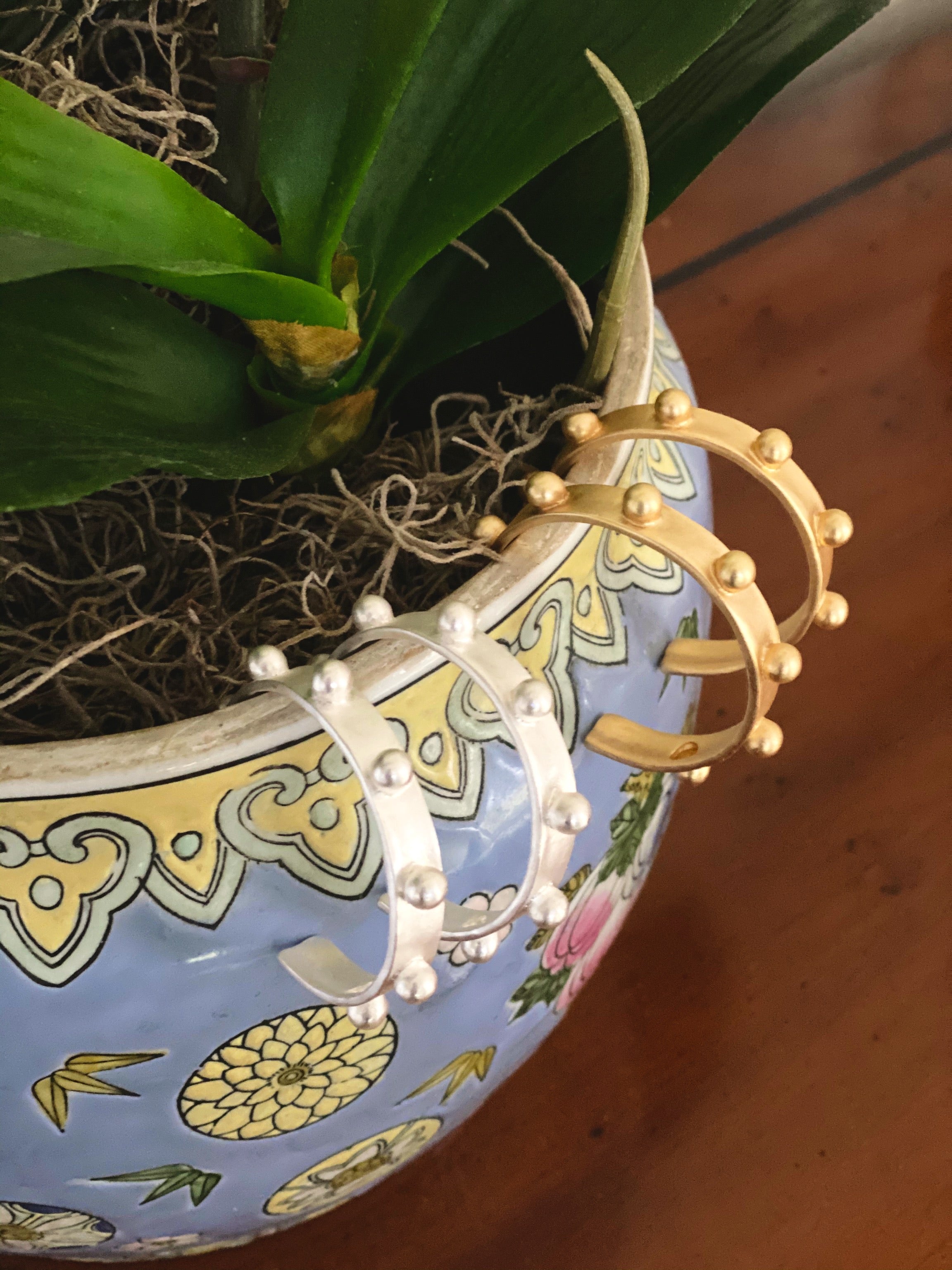 Jane Studded Hoops - CLICK FOR BOTH COLOR OPTIONS