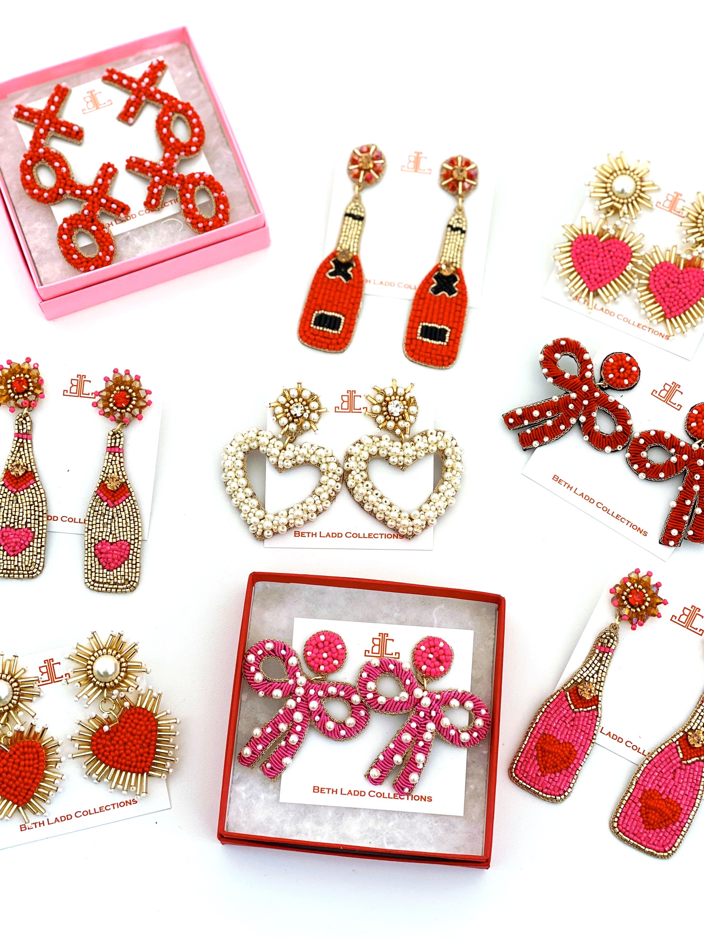 Pearl Heart Earrings