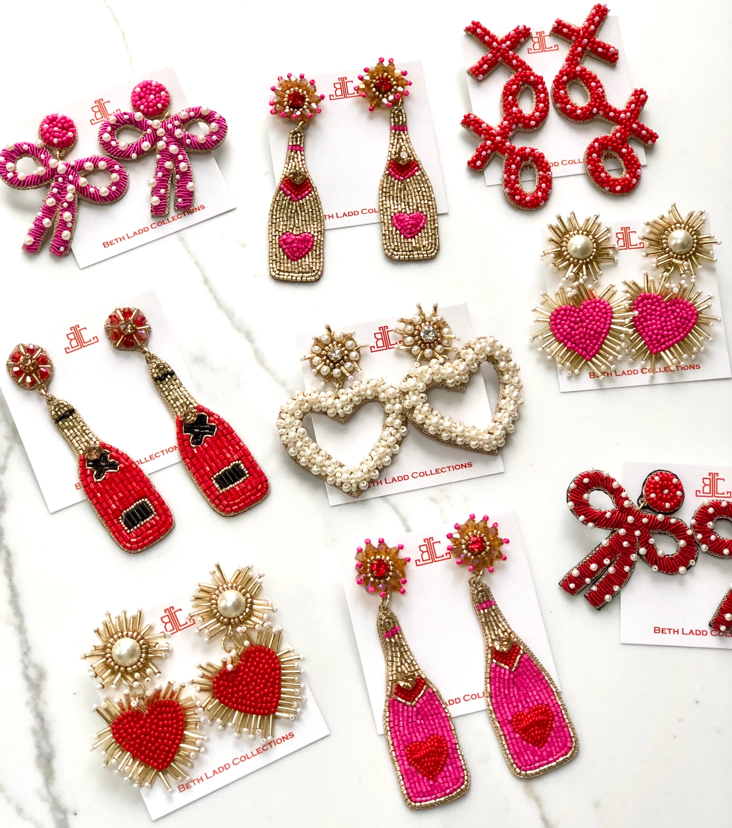 Pearl Heart Earrings