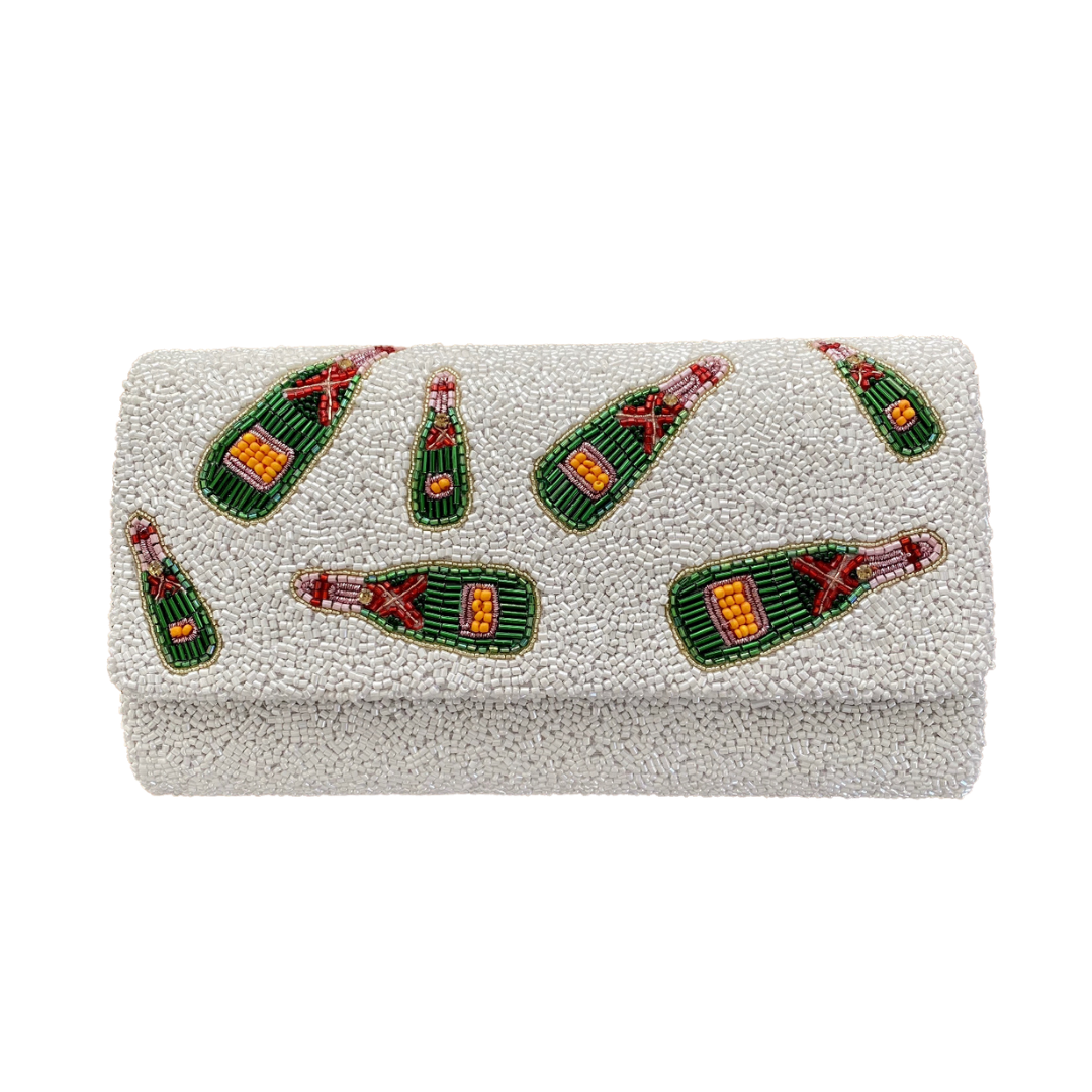 Custom Bridal Champagne Clutch