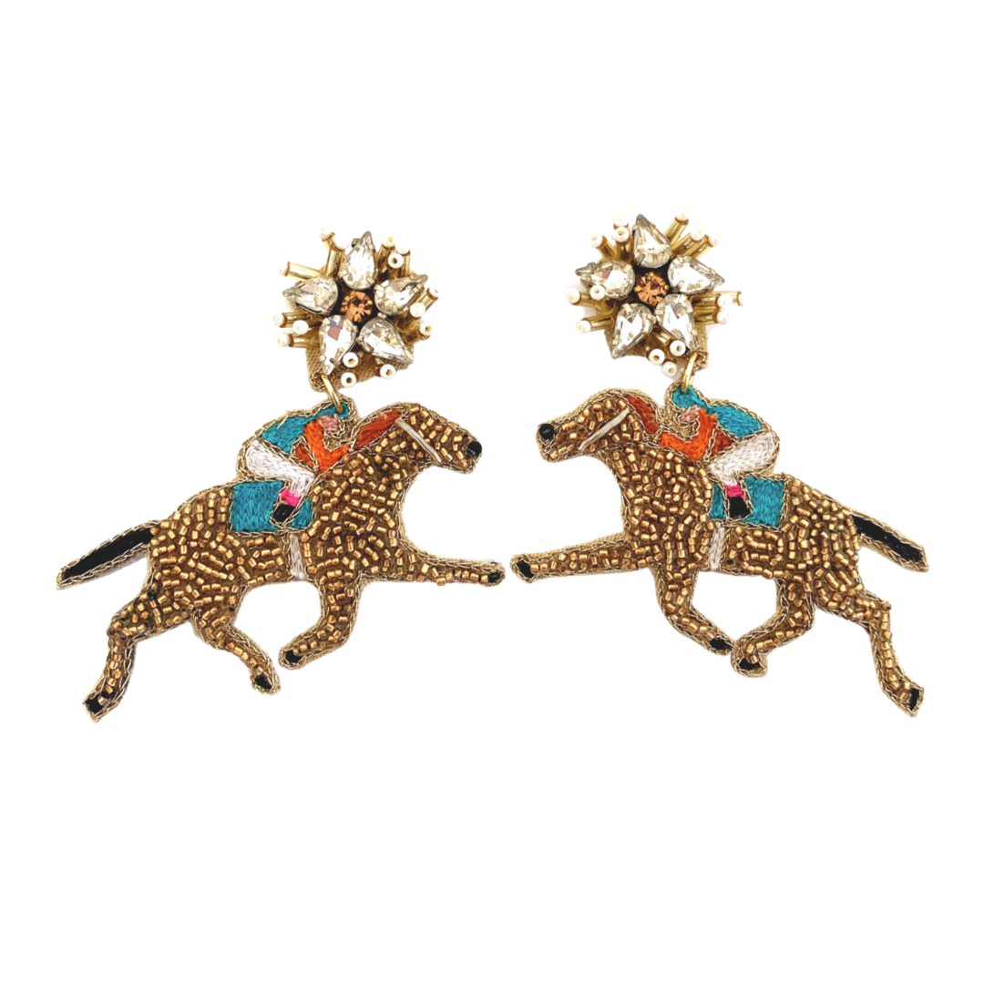 Horse and Jockey Earrings