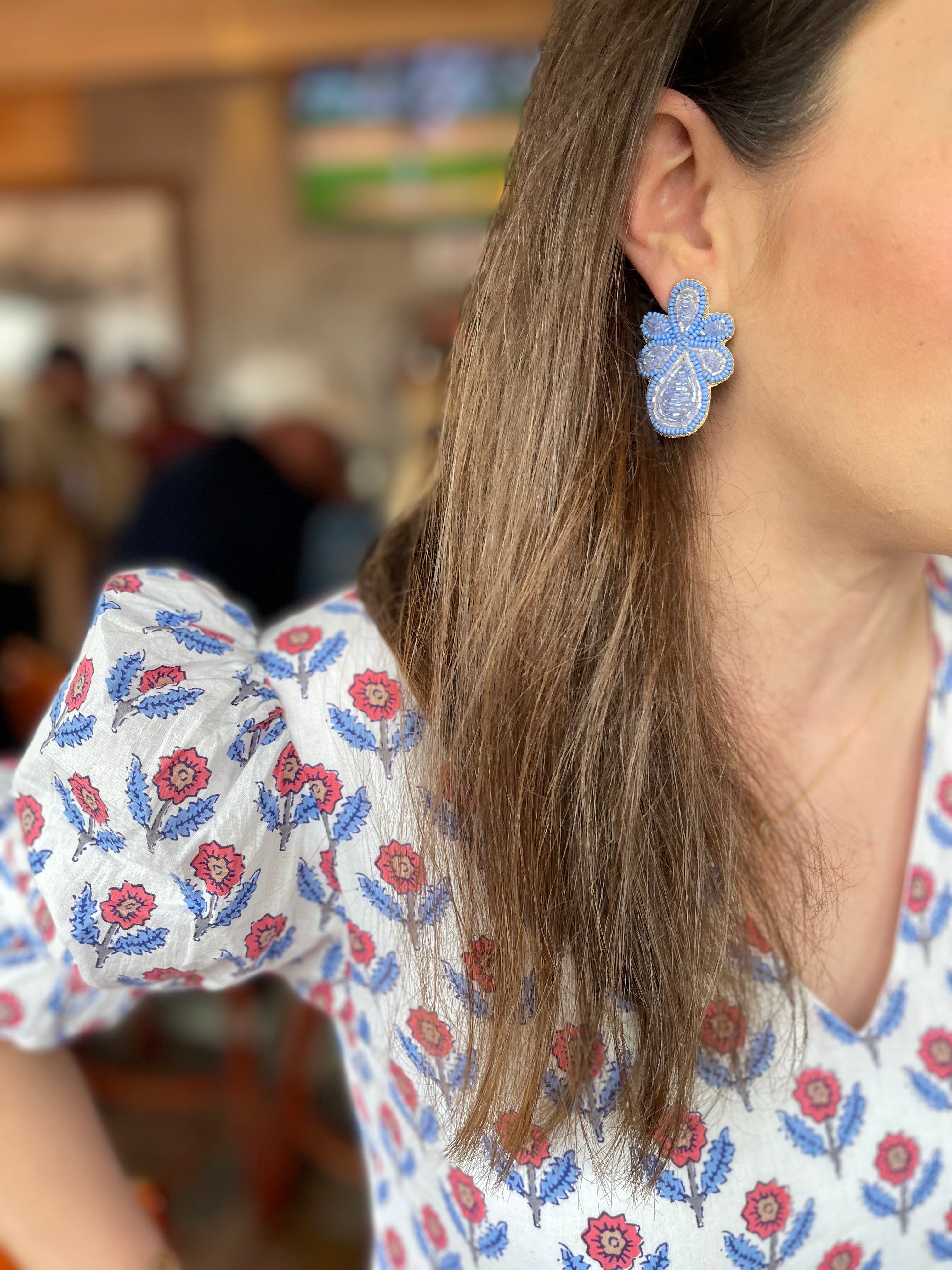 Mercer Earrings in Periwinkle