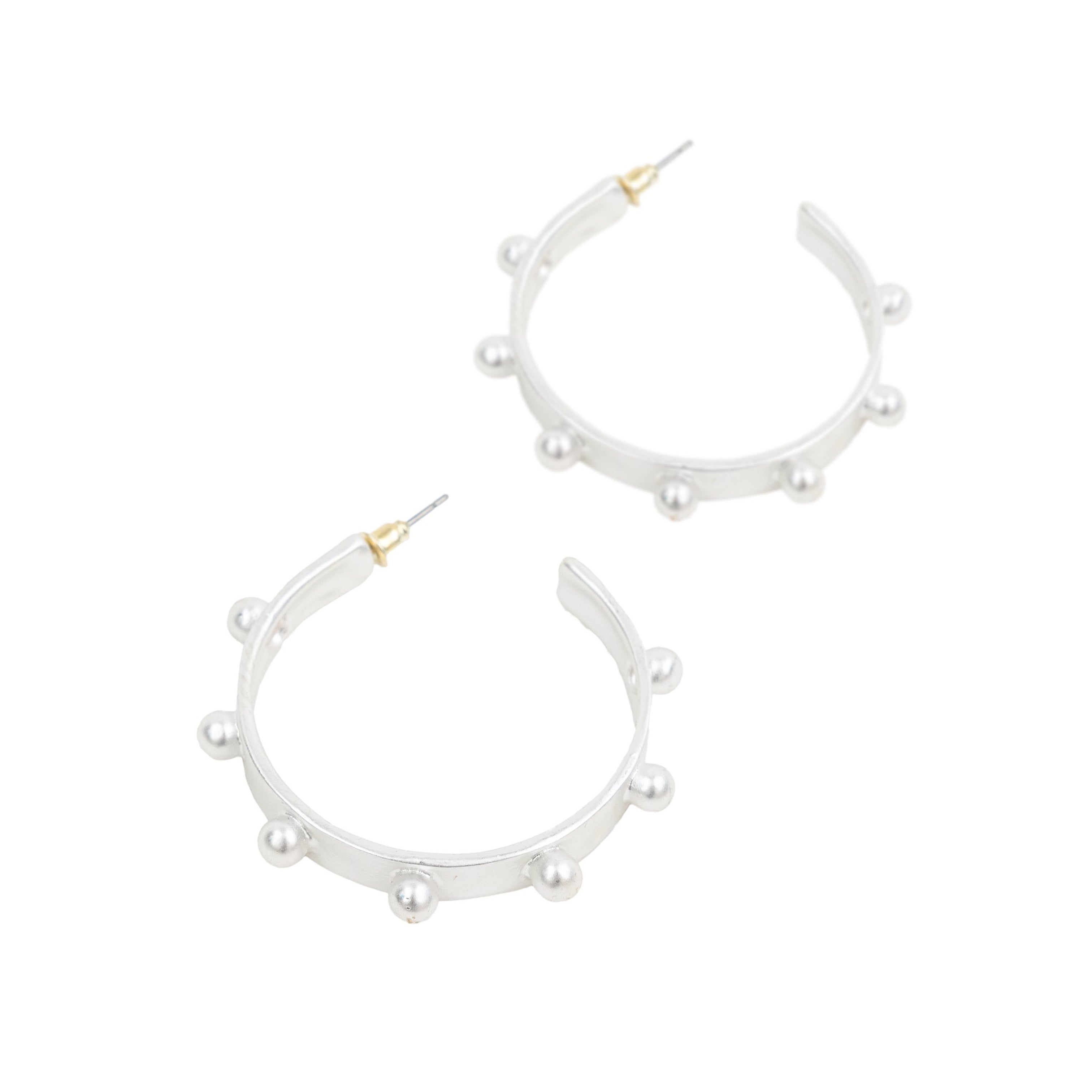 Jane Studded Hoops - CLICK FOR BOTH COLOR OPTIONS
