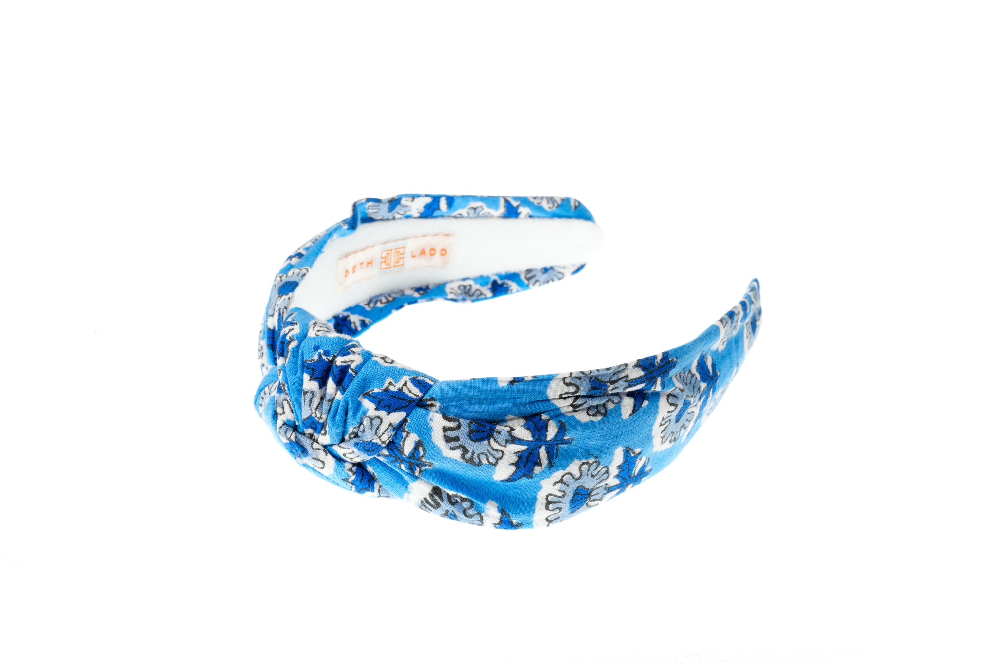 Block Print Headband in Newport Blue