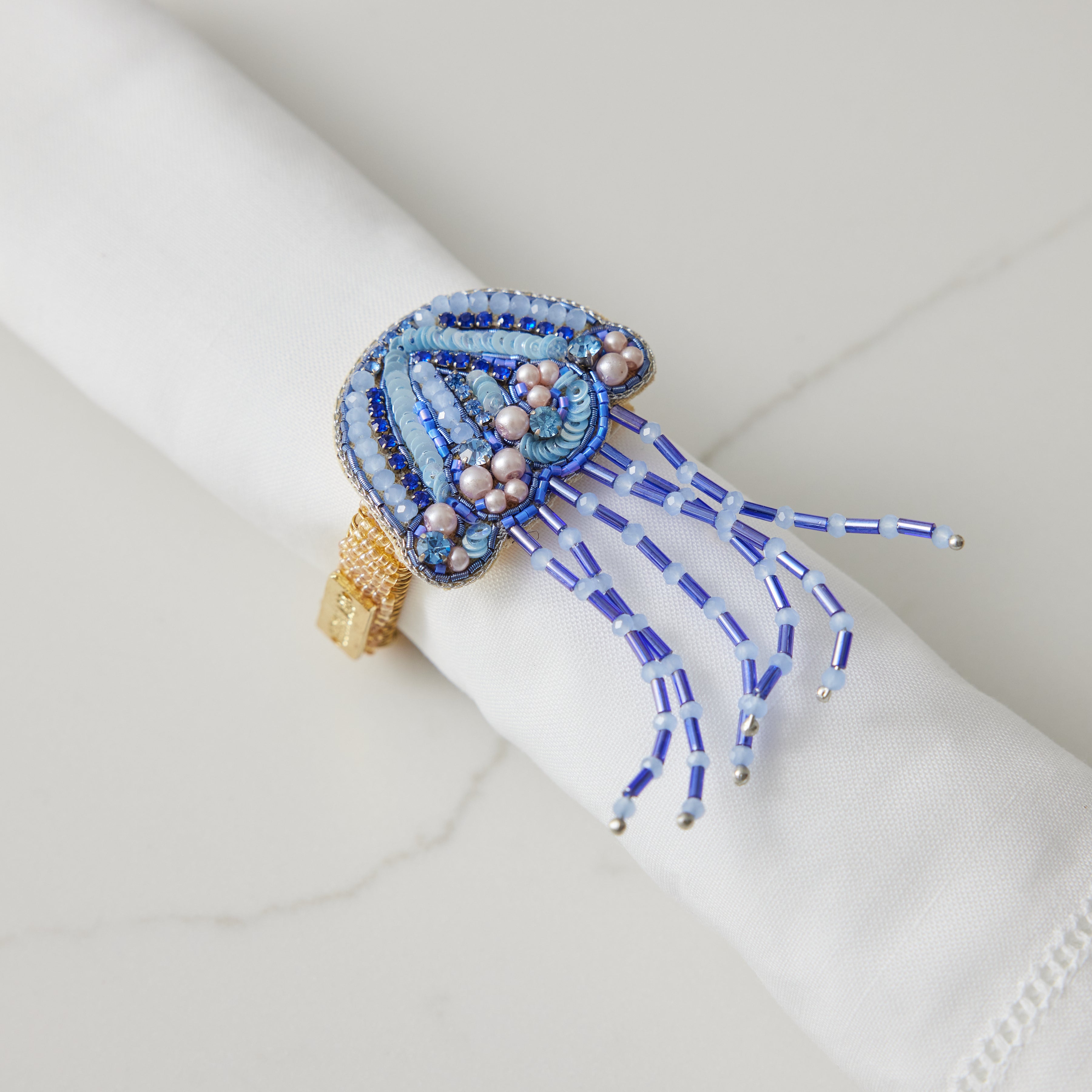 Jellyfish Napkin Ring  Beth Ladd Collections