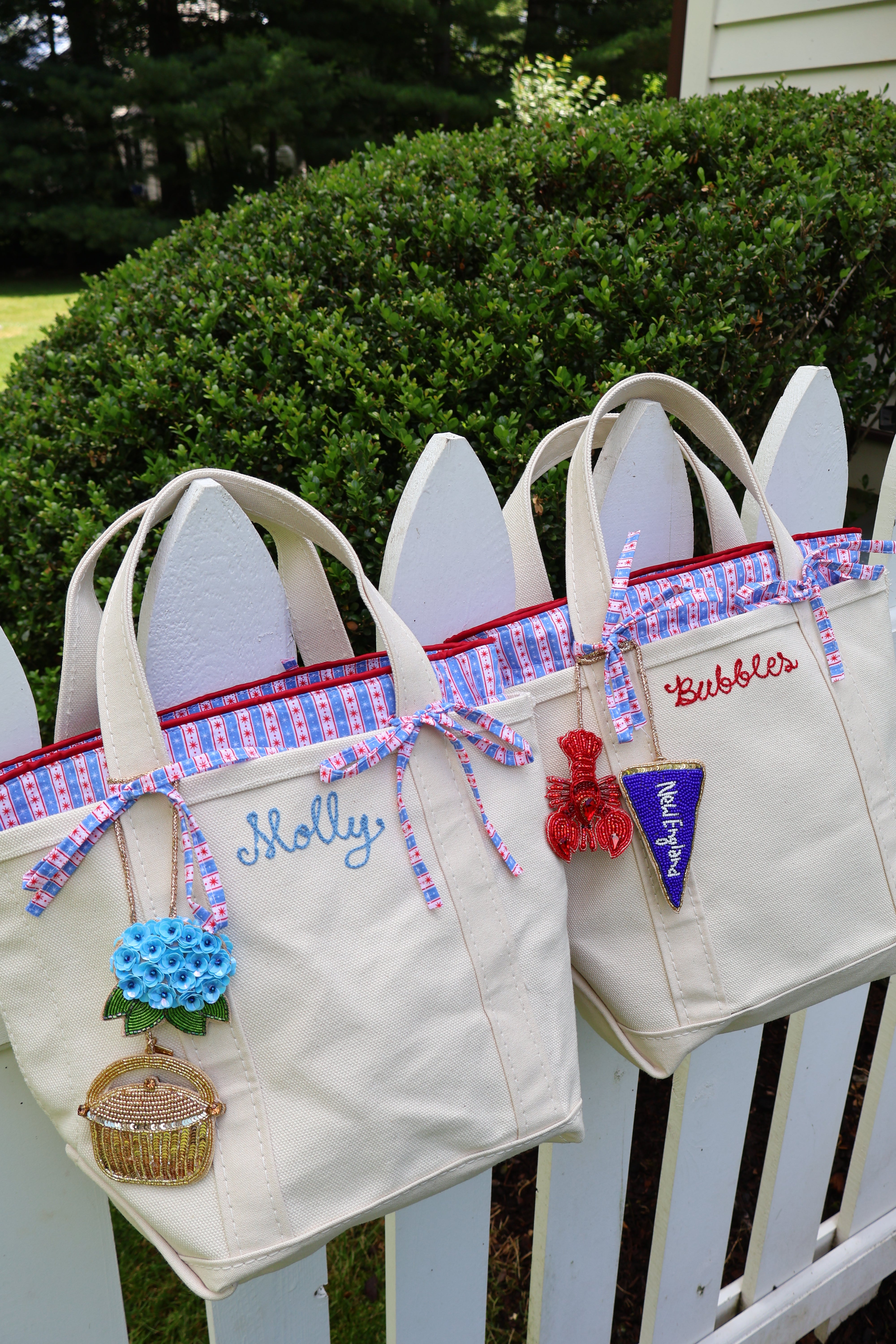 PRE-ORDER: Small Tote Insert in Red, White and Blue