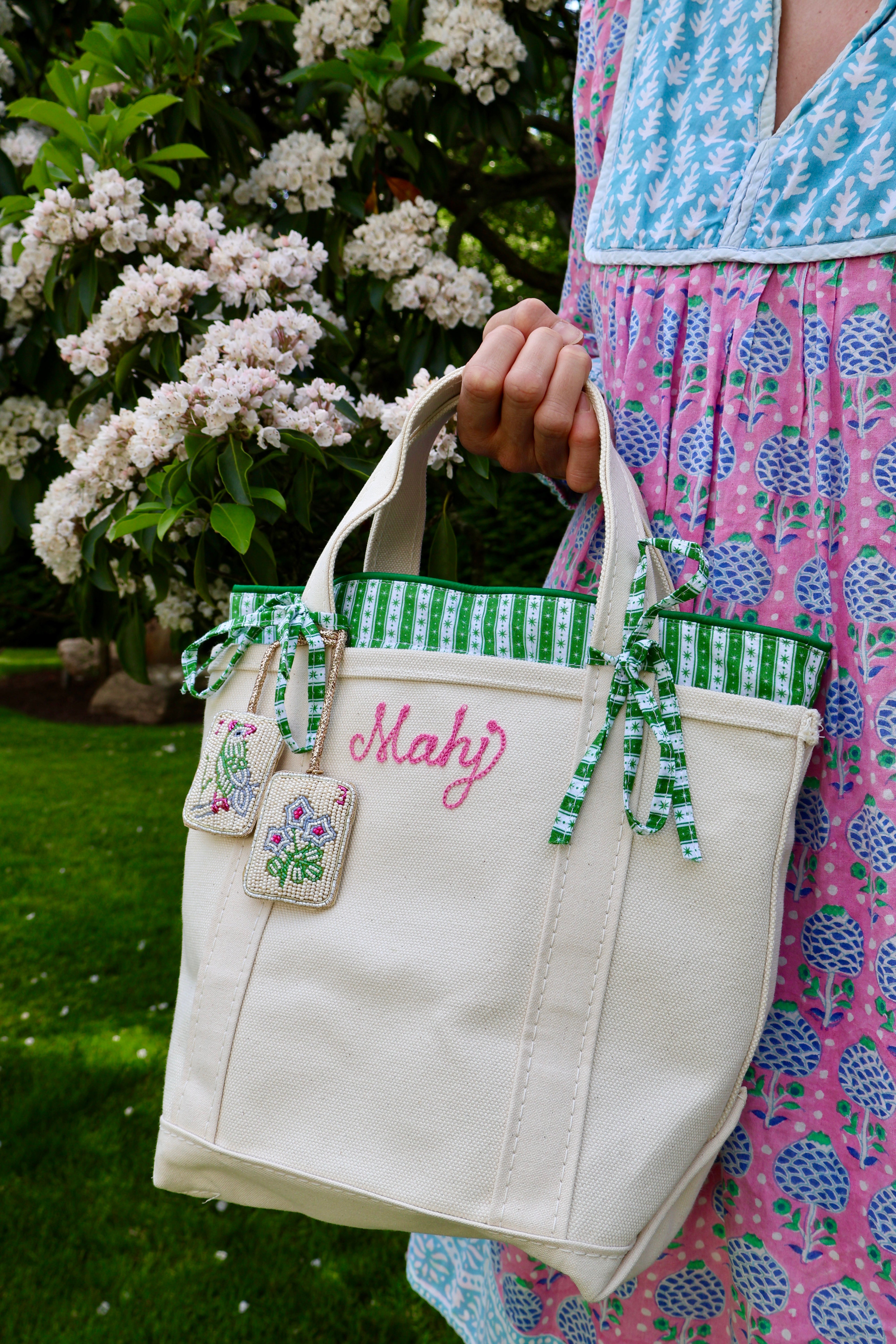 Small Tote Insert in Green