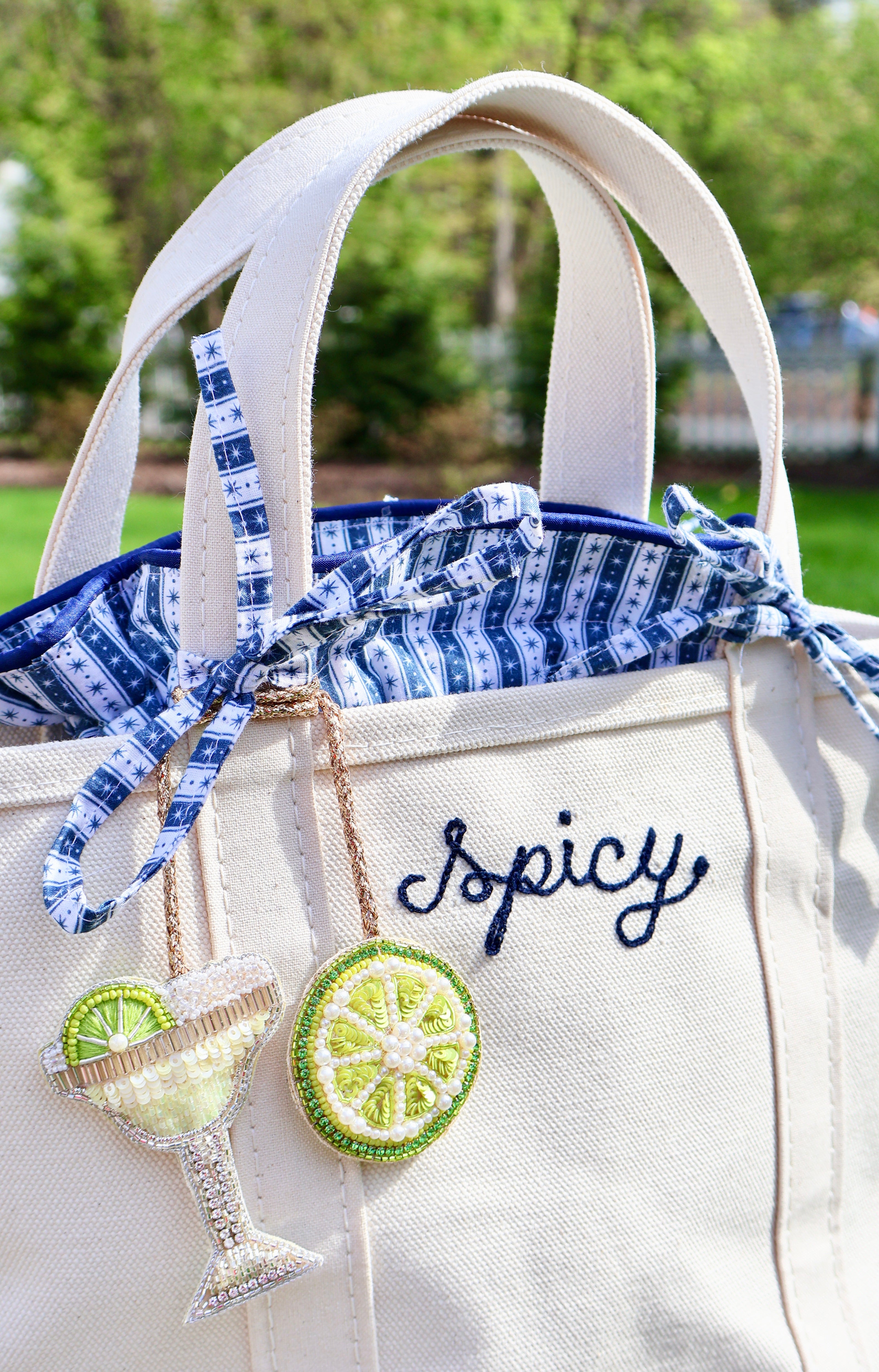 PRE-ORDER: Small Tote Insert in Navy