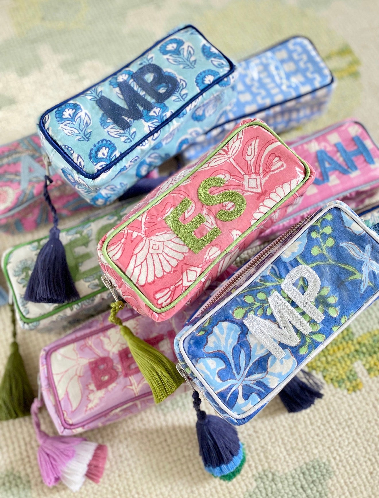 Blue/Aquamarine Custom India Bags