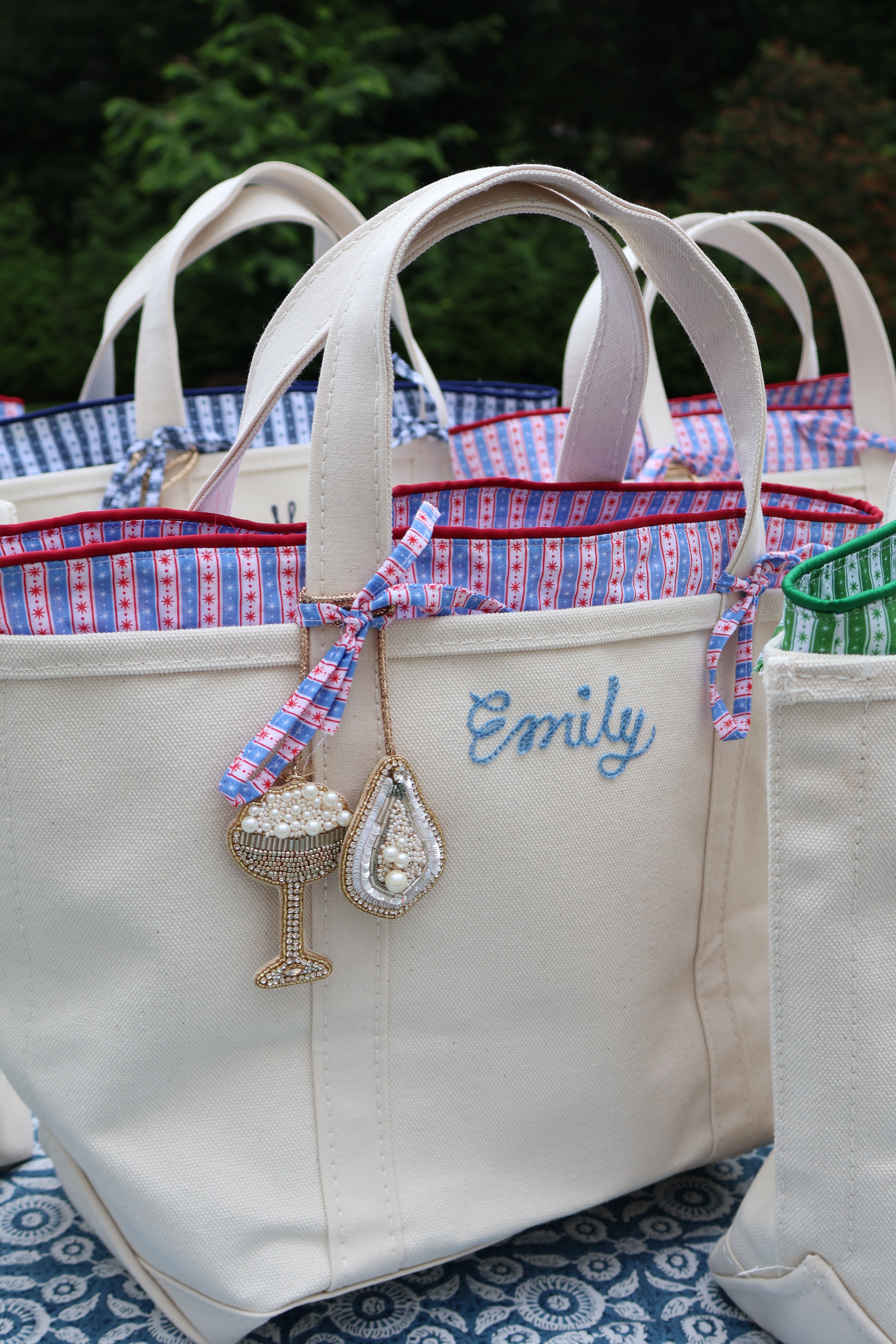 PRE-ORDER: Medium Tote Insert in Red, White and Blue