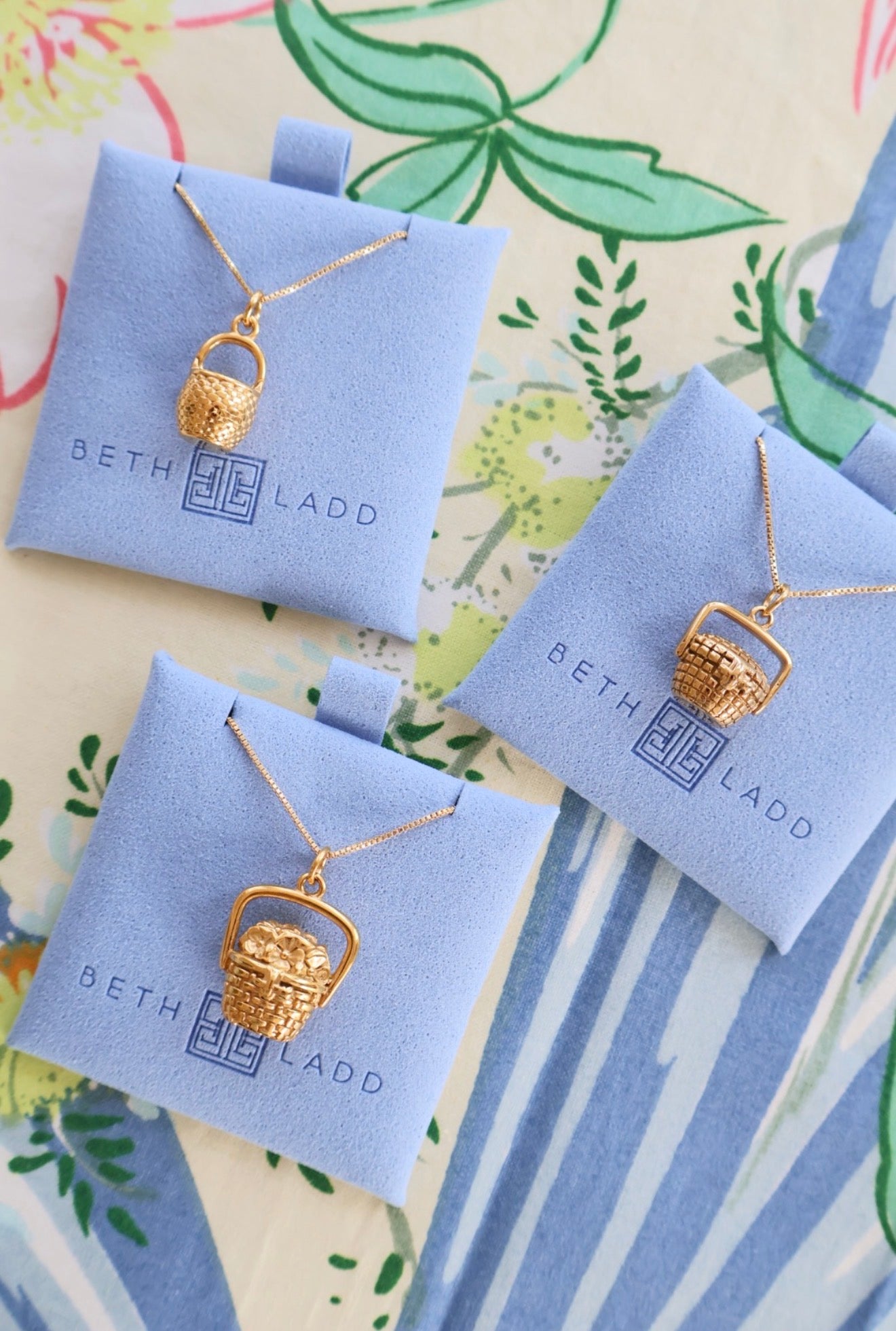 Nantucket Basket Charm + Necklace