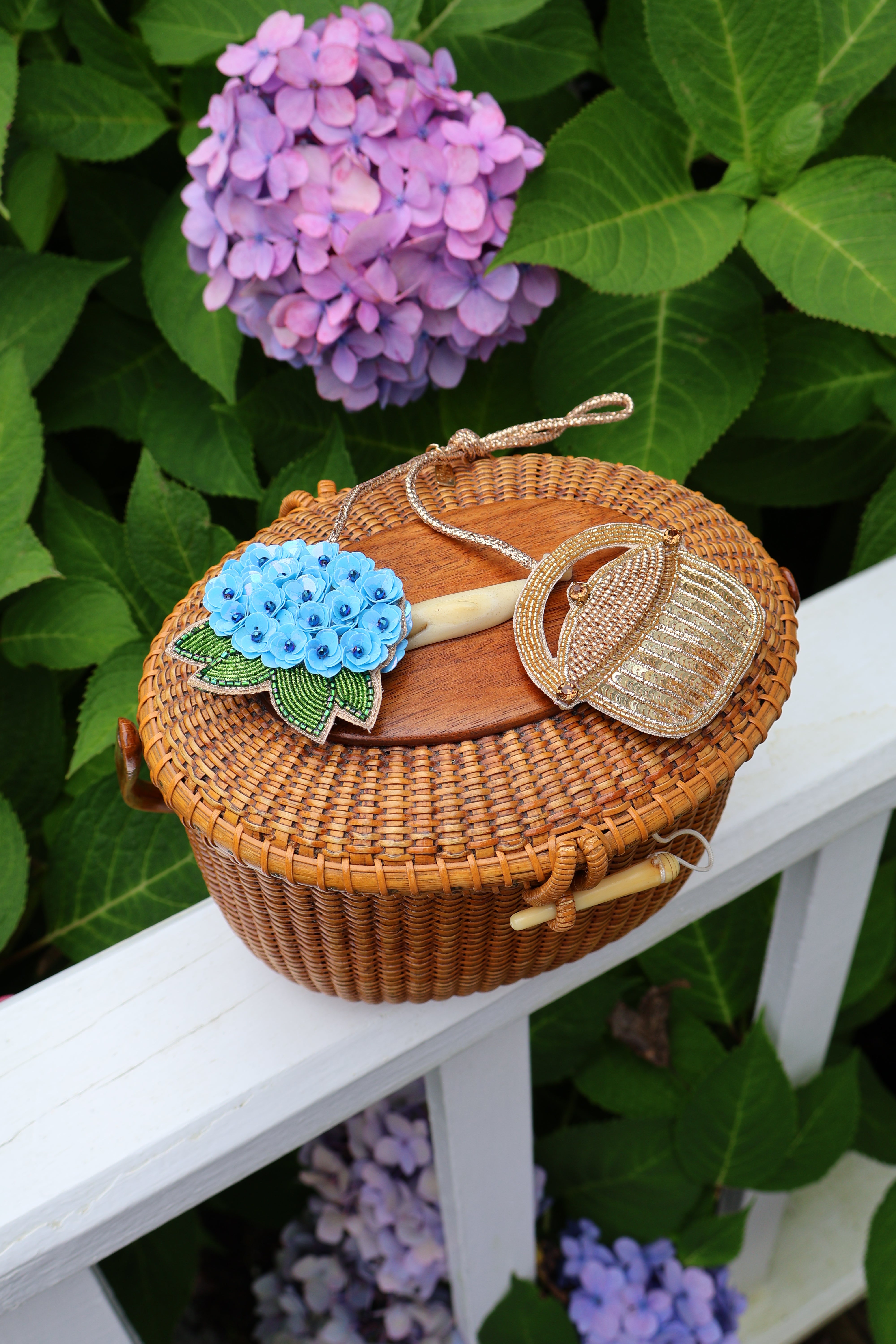 The Hydrangea Bag Charm