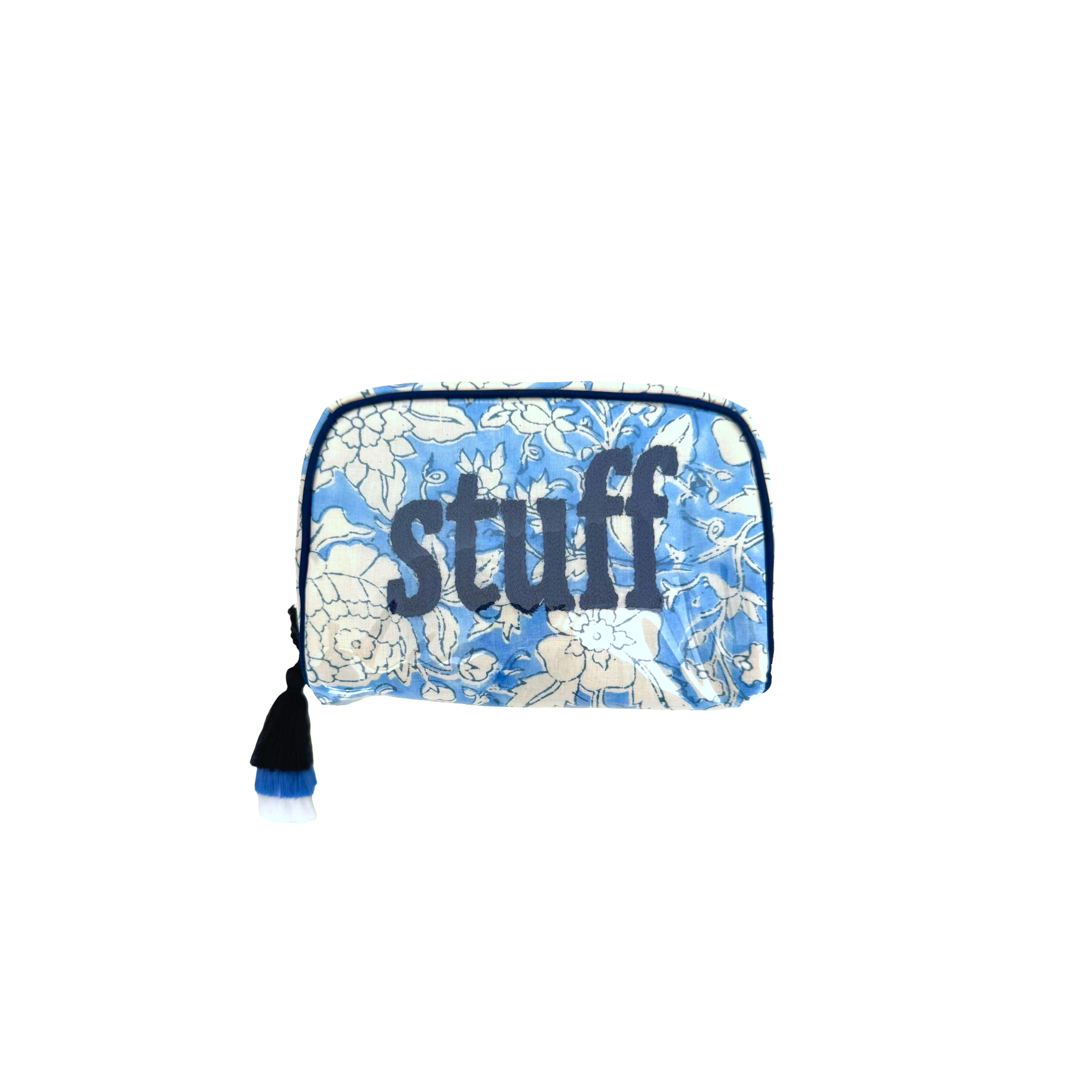 Carolina Blue Block Print Custom India Bags