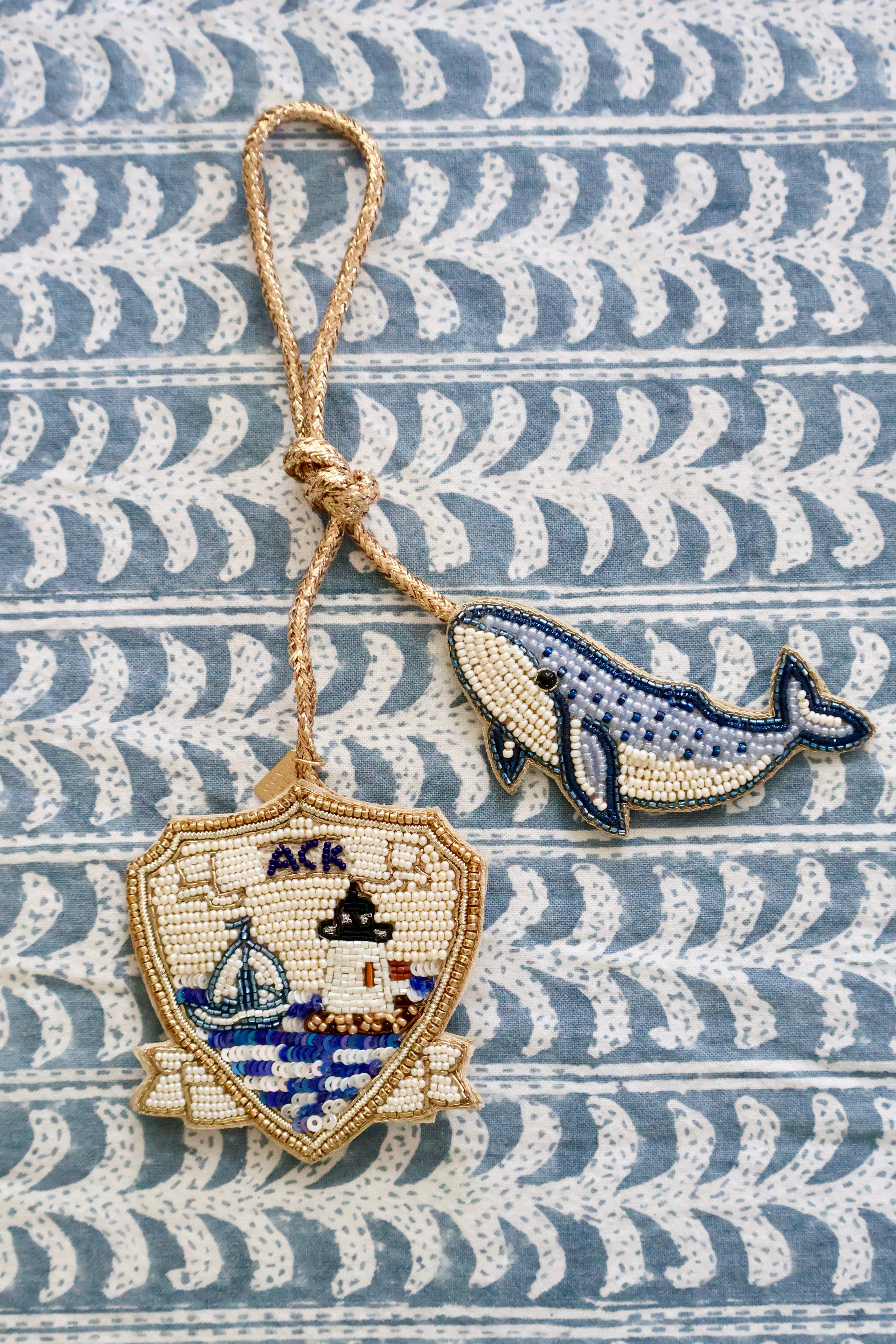 The ACK Crest Bag Charm