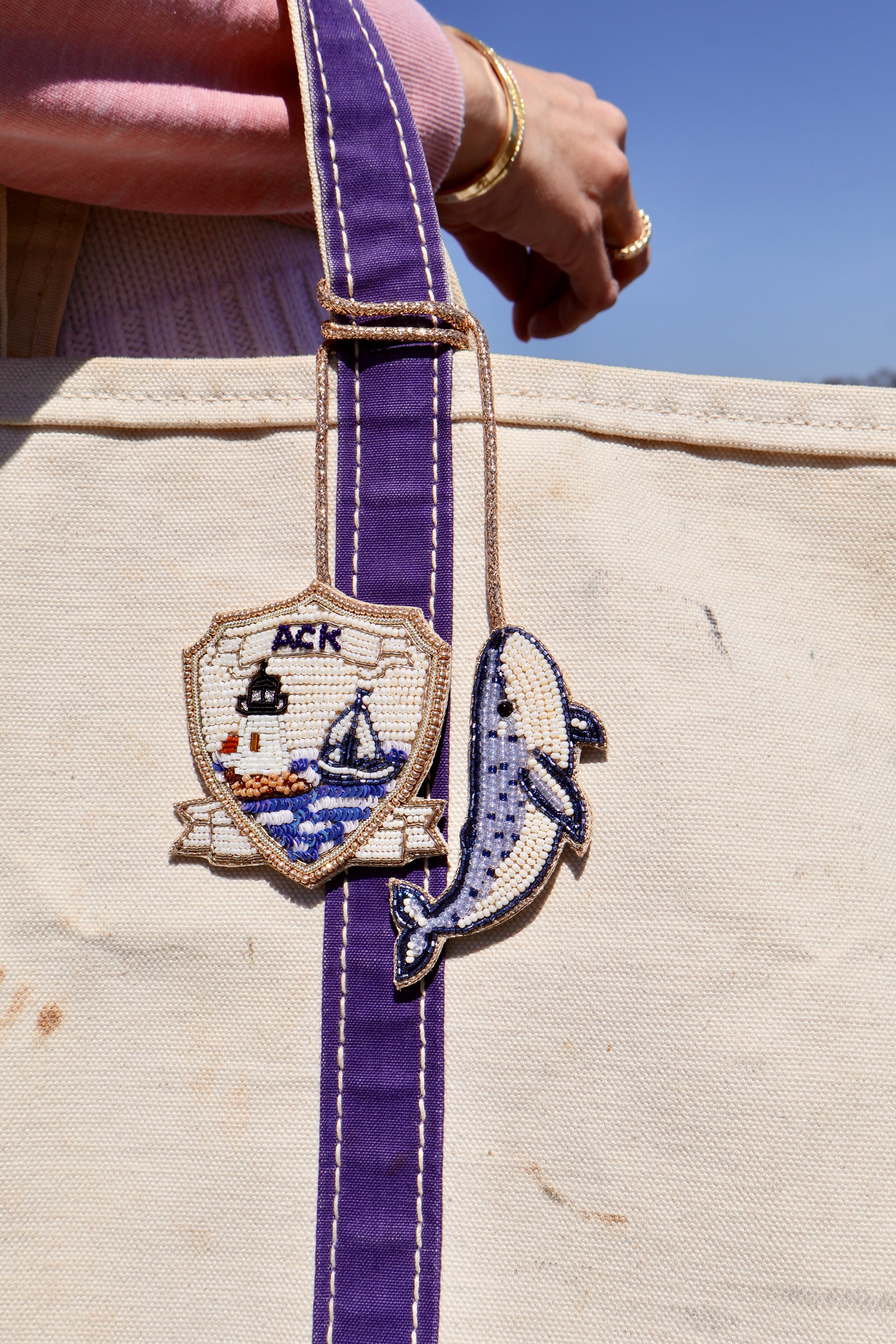 The ACK Crest Bag Charm