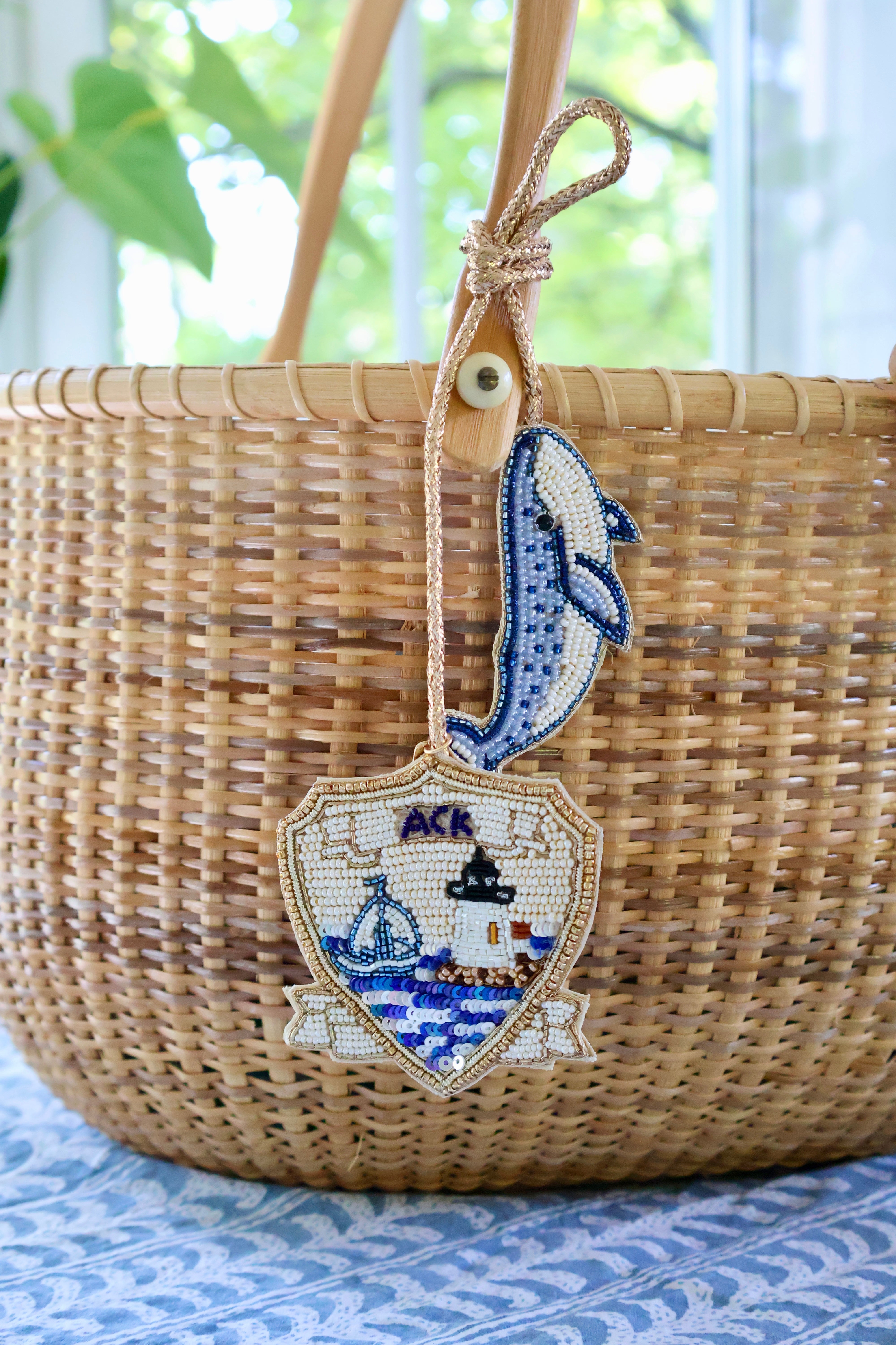 The ACK Crest Bag Charm