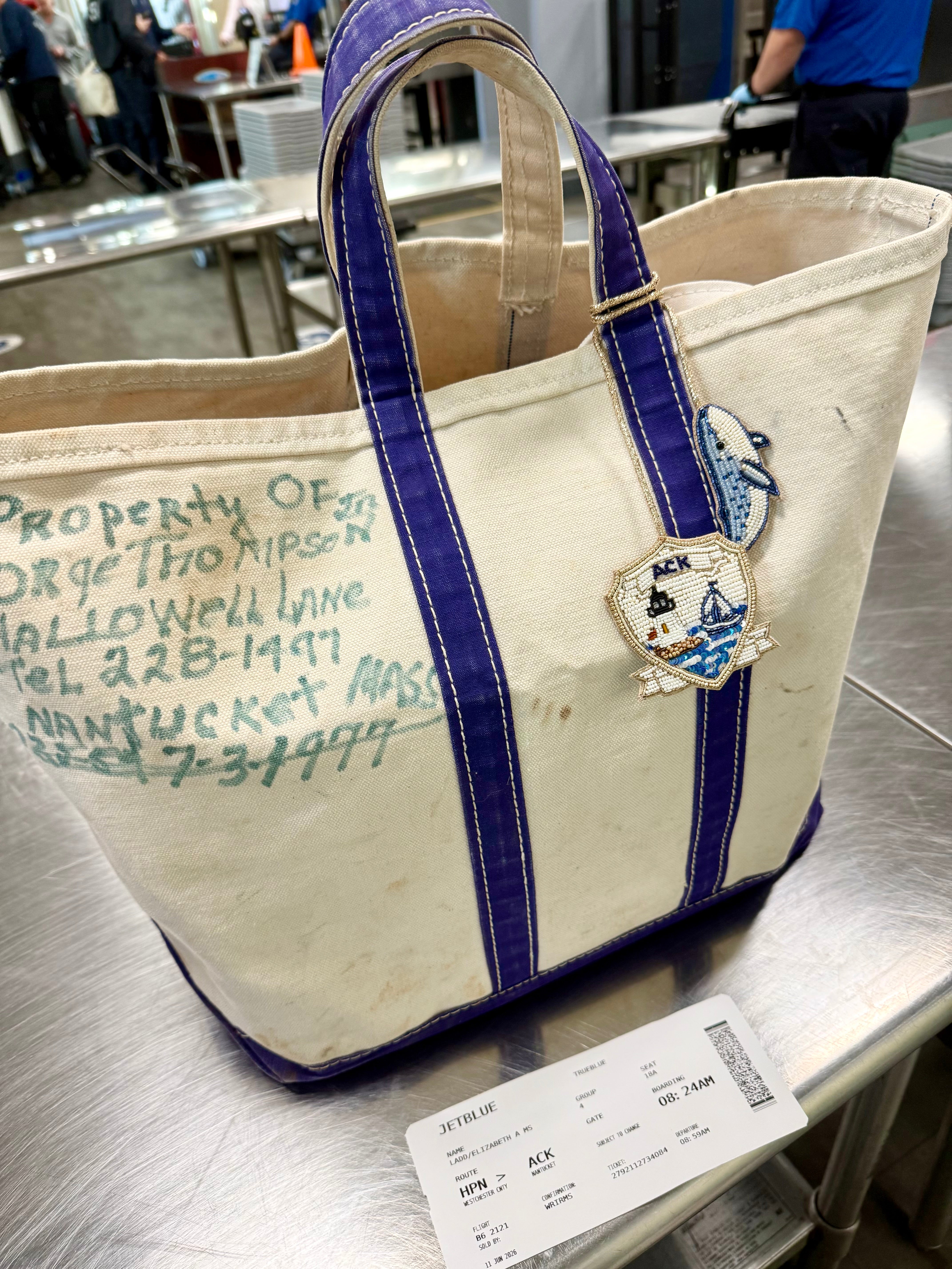 The ACK Crest Bag Charm