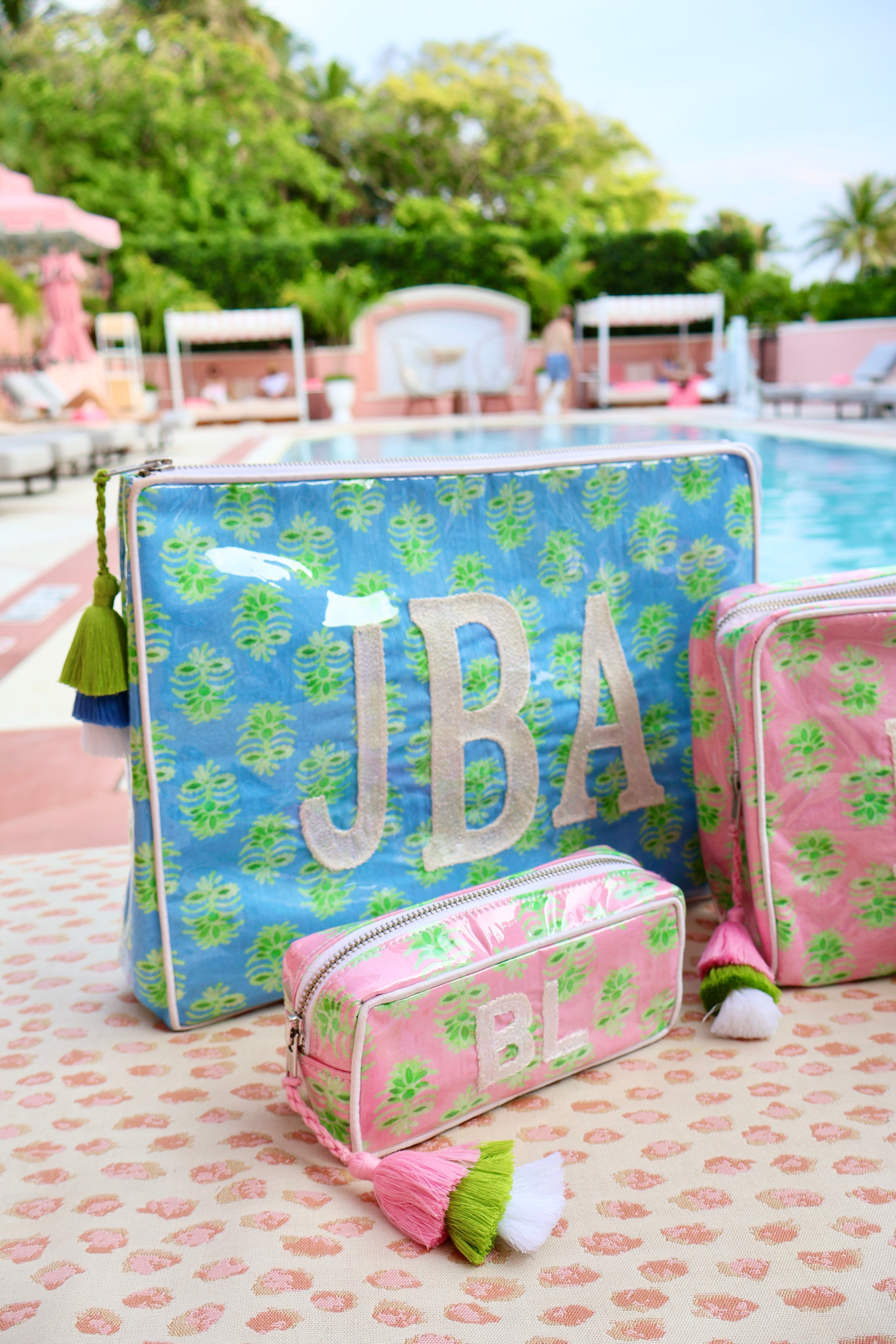 Little Blue Designs Palm Island Custom India Bags